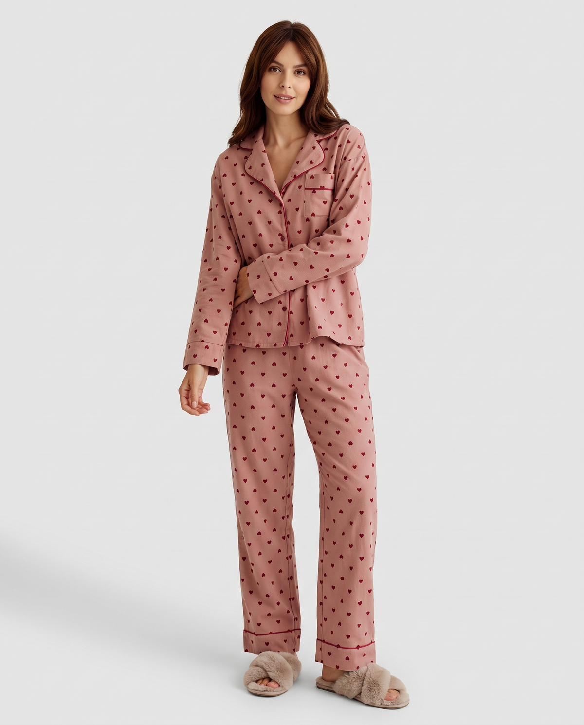 Pyjama Set – Dulcie Heart Print Lounge Set