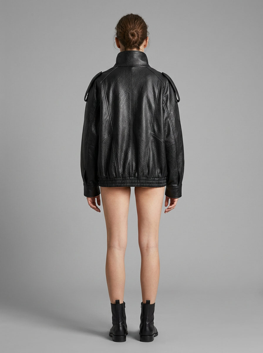Faux Leather Biker Jacket
