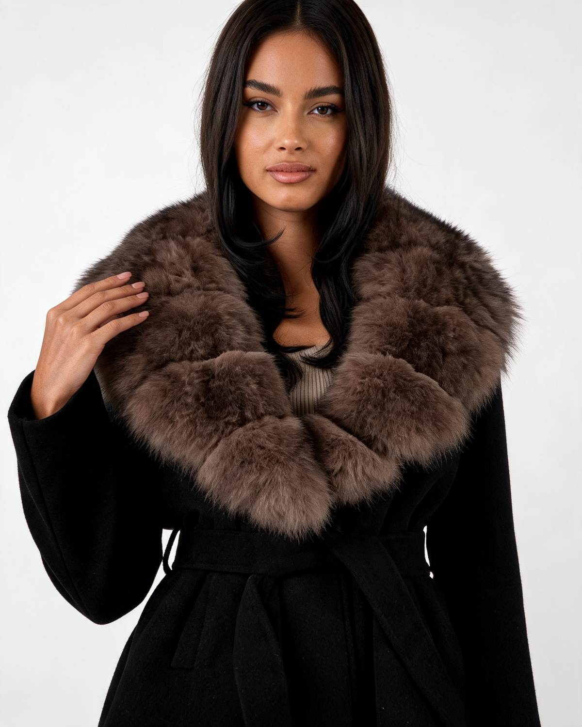 Wool Coat – Vivienne Belted Wool Wrap Coat