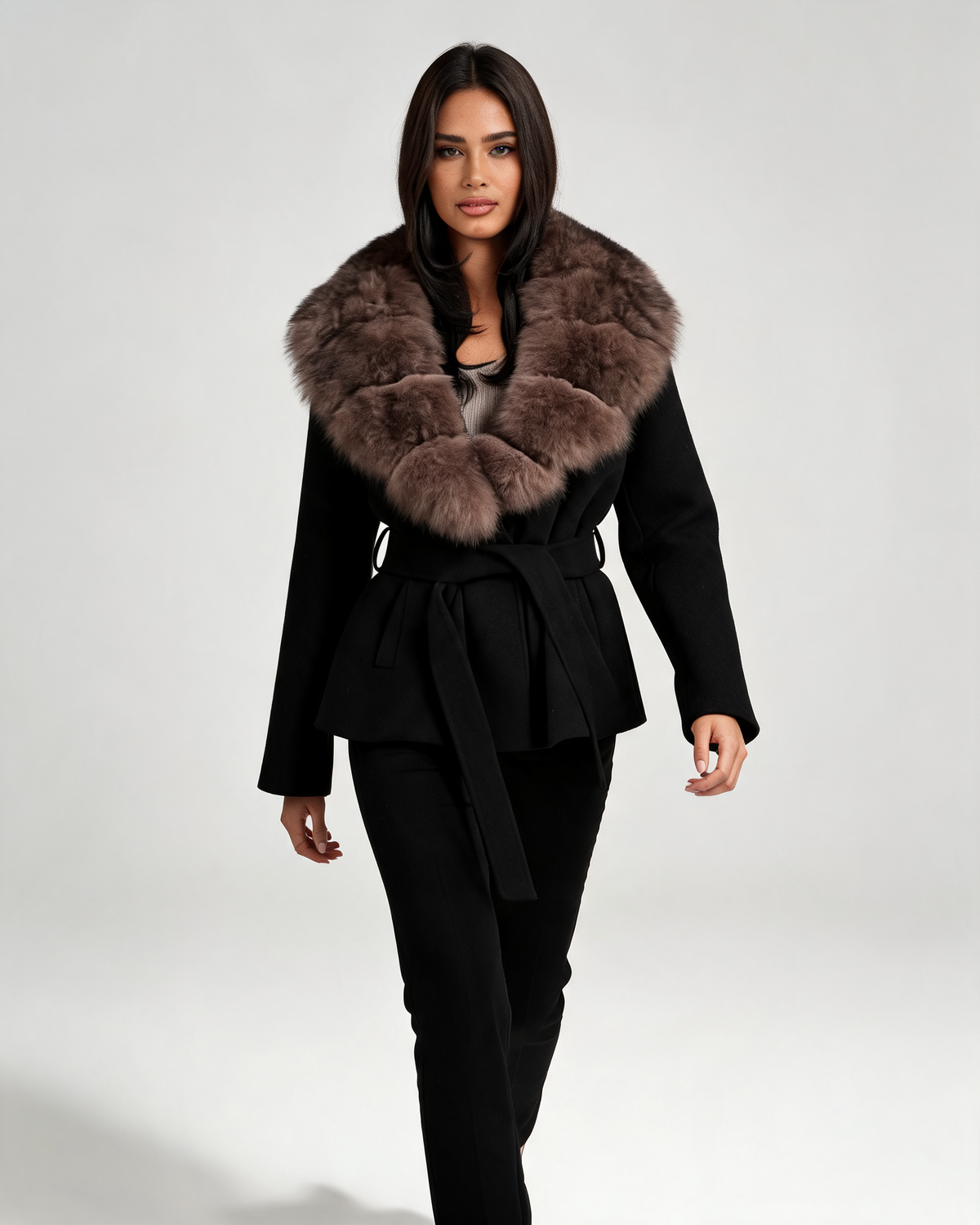 Wool Coat – Vivienne Belted Wool Wrap Coat