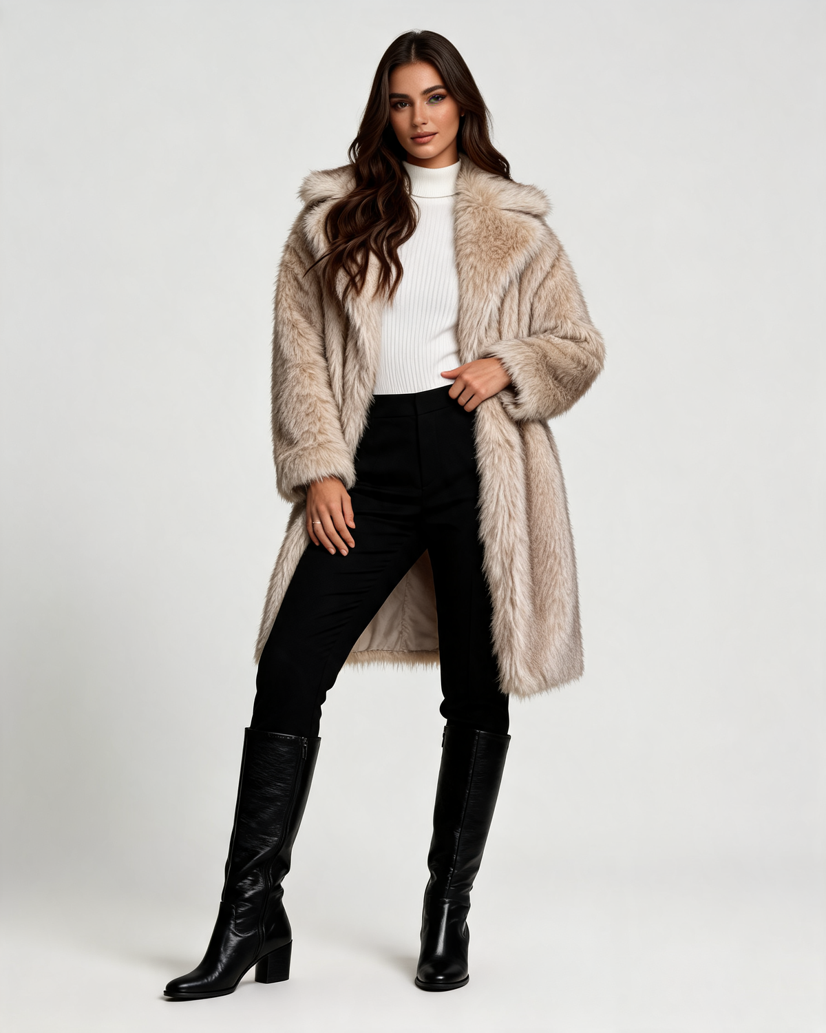 Faux Fur Coat – Celine