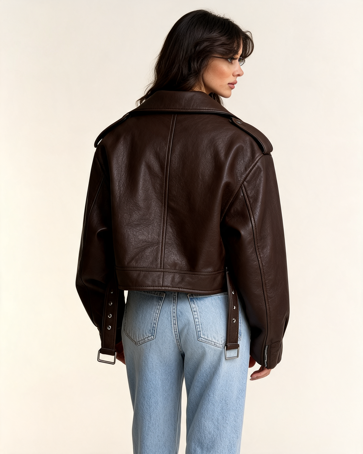 Regina Oversized Moto Jacket