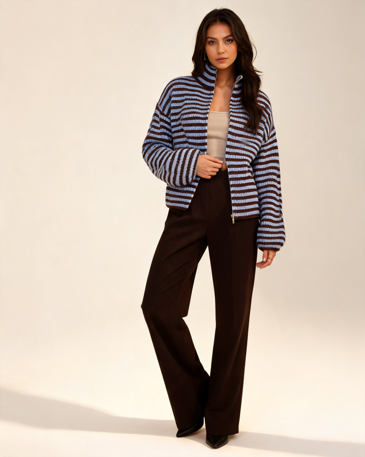 Cardigan – Maren Zip Knit