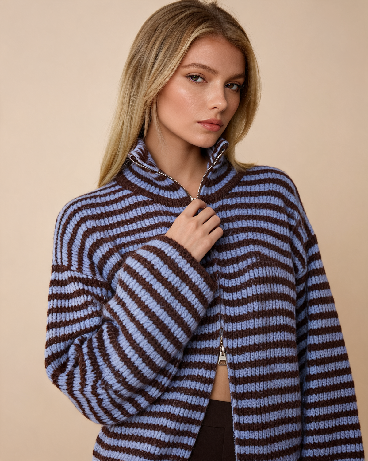 Cardigan – Maren Zip Knit