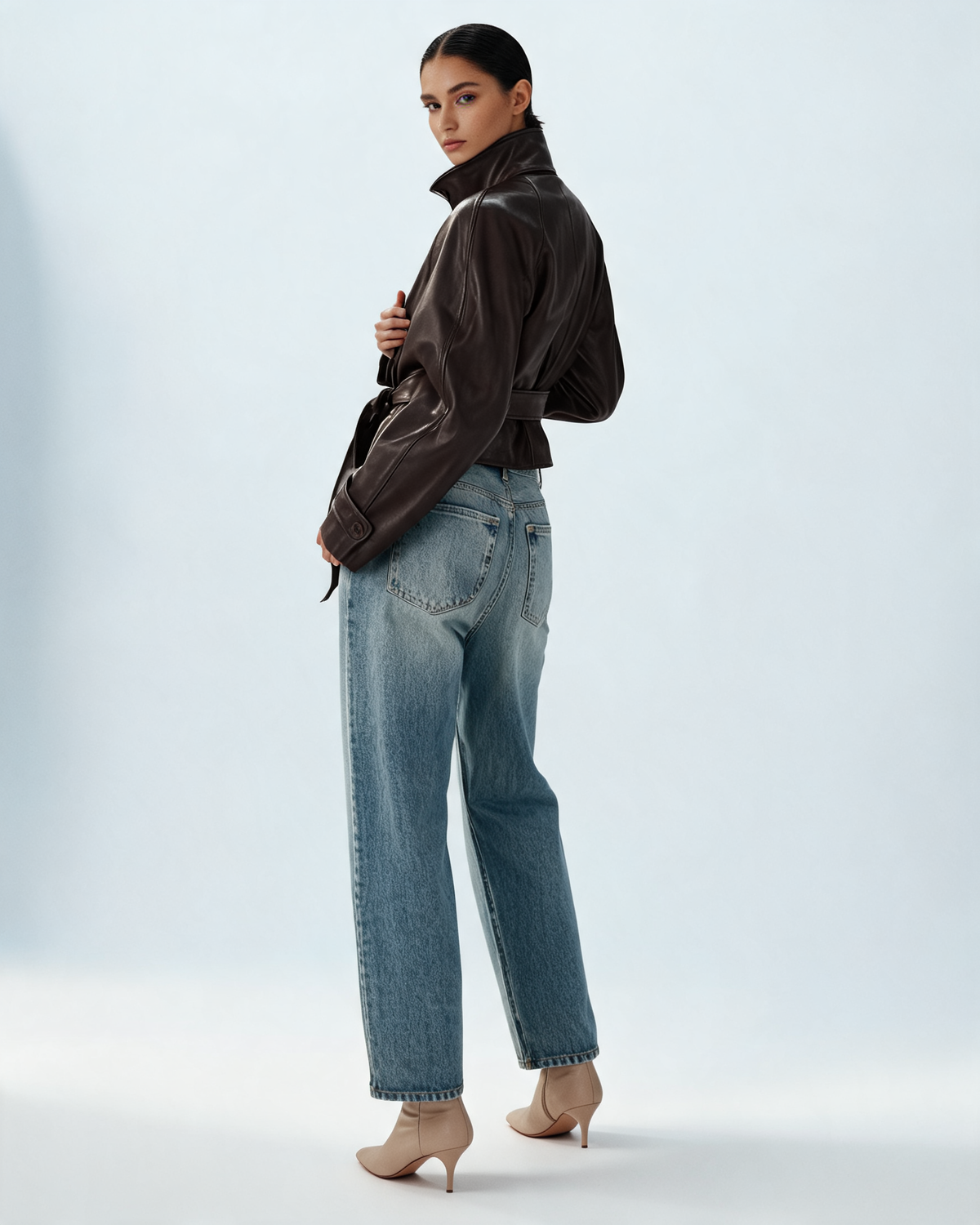 Trench Coat – Saskia Leather Effect