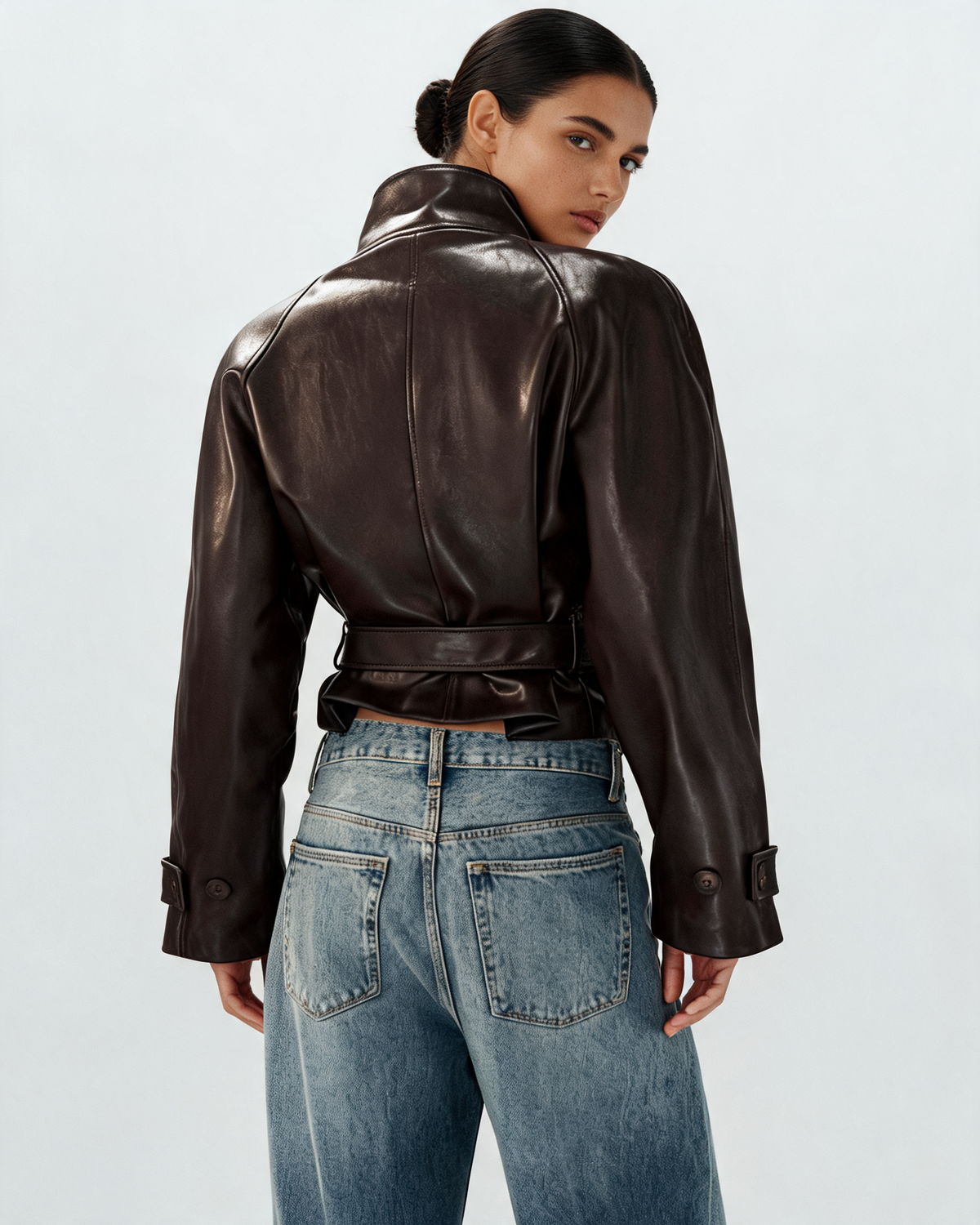 Trench Coat – Saskia Leather Effect
