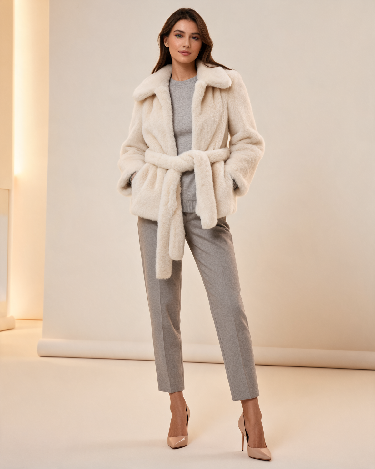 Faux Fur Coat – Mireya