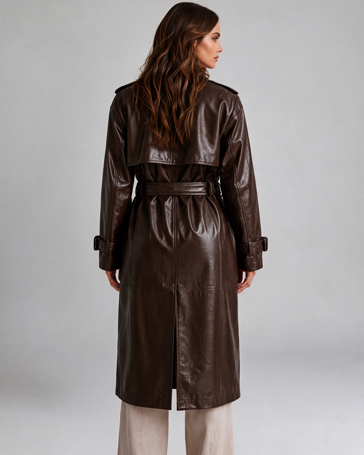 Trench Coat – Inez Faux Leather
