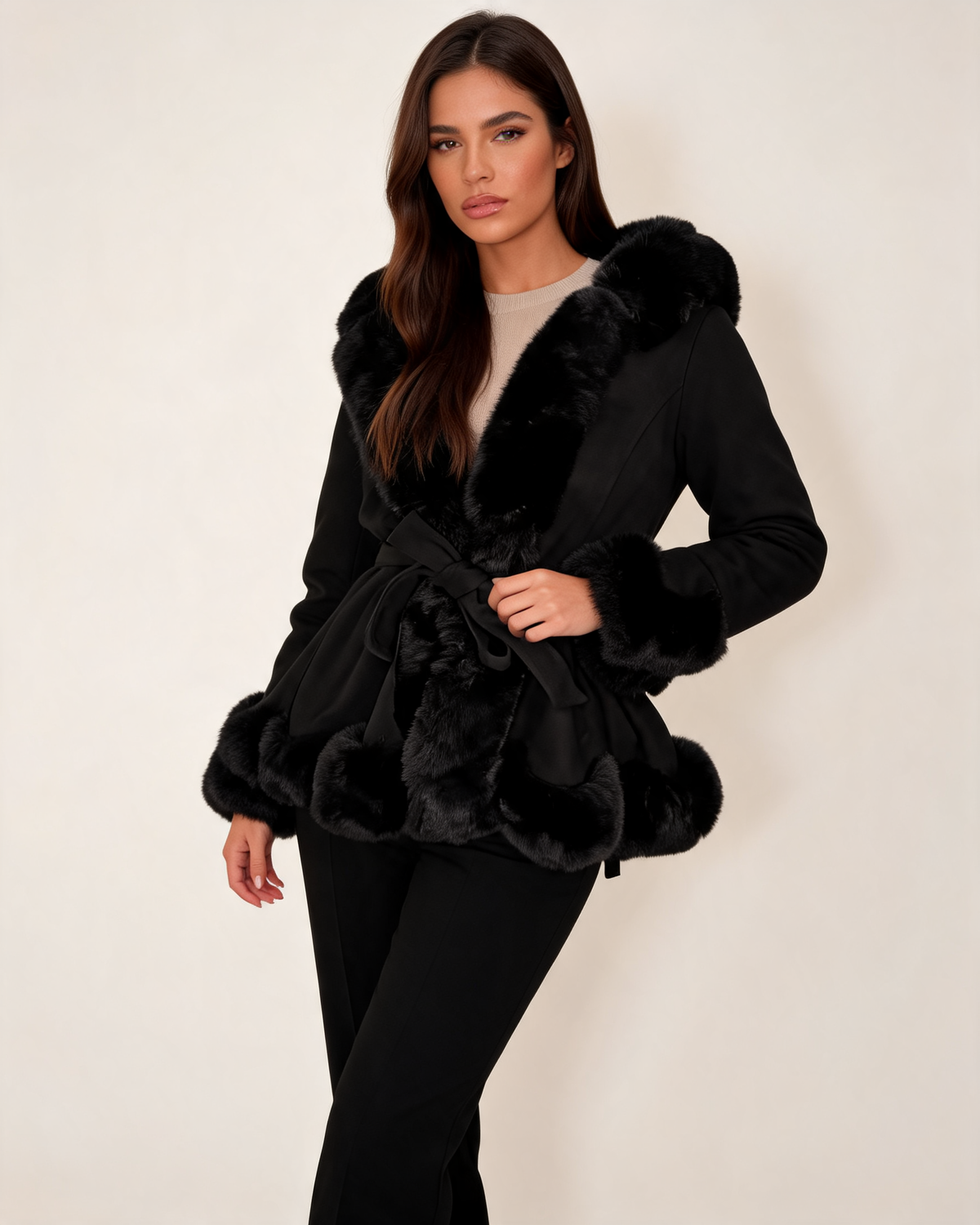 Winter Coat – Ottilie Faux Suede