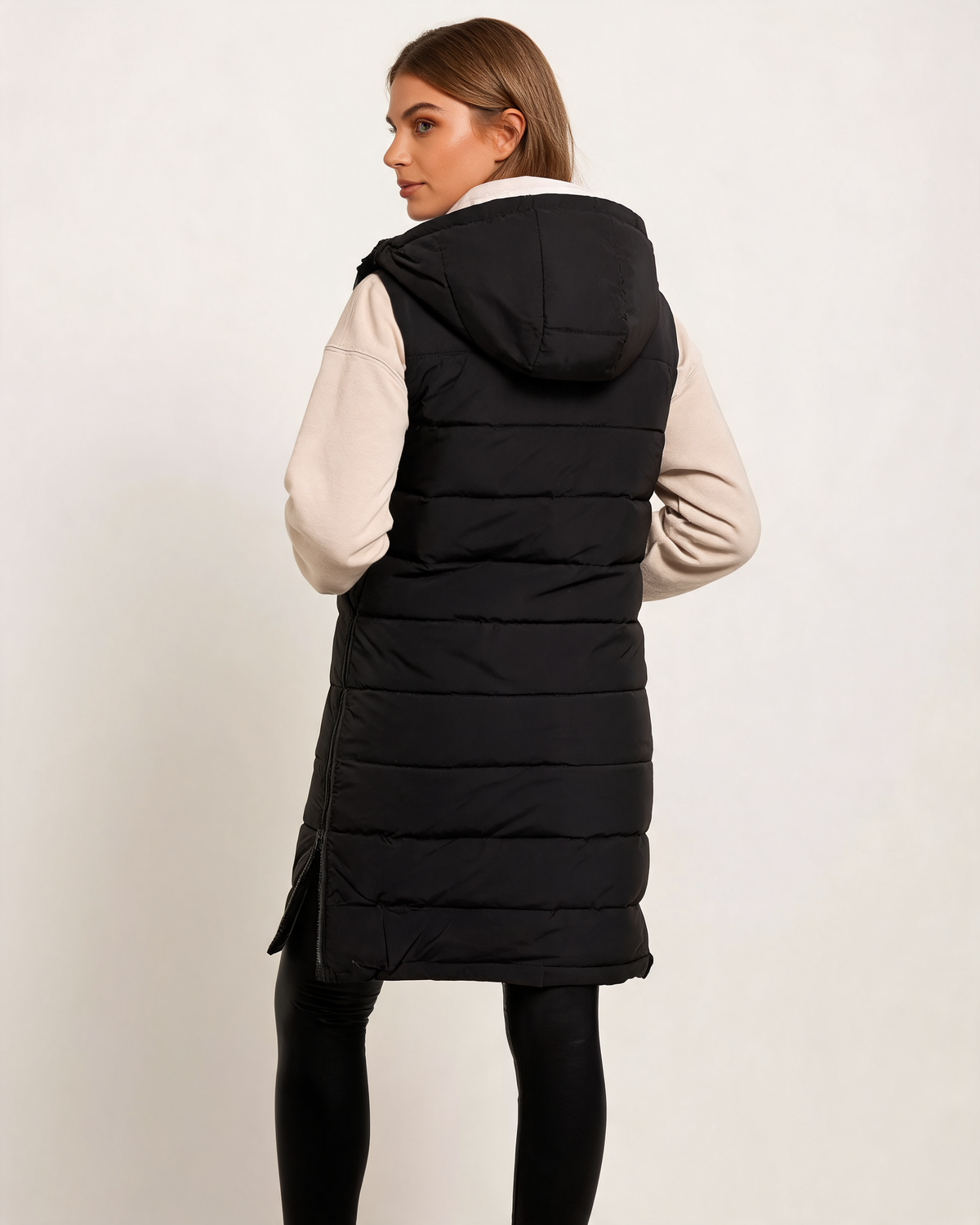Puffer Gilet – Cosima Longline Hooded