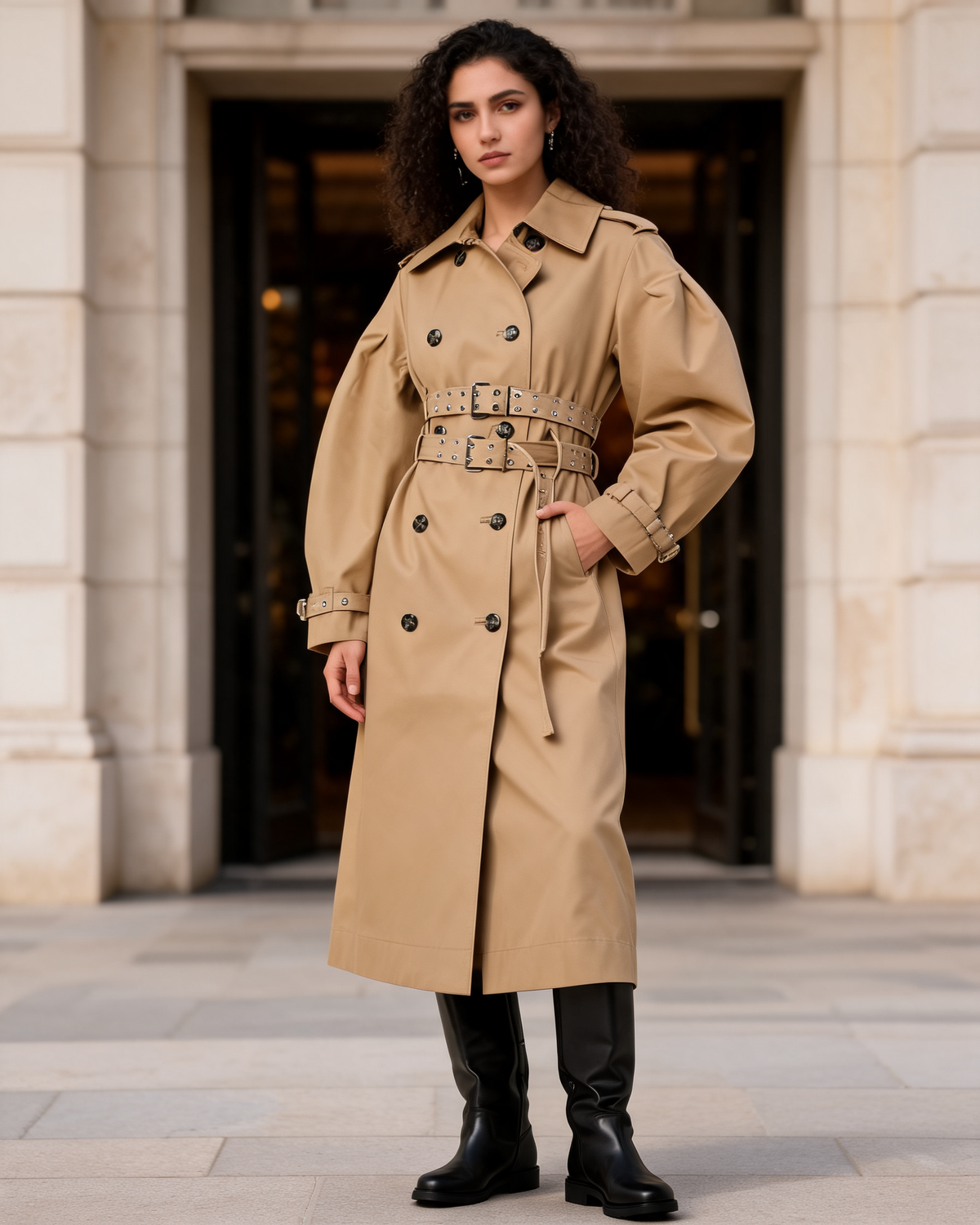 Trench Coat – Leonie Double-Breasted