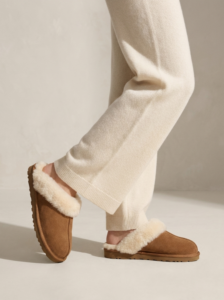 Slippers – Calista Suede Shearling