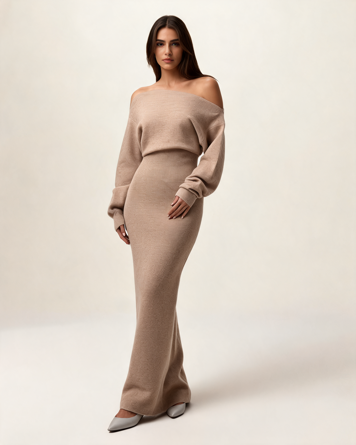 Knitted Dress – Ottavia Off Shoulder
