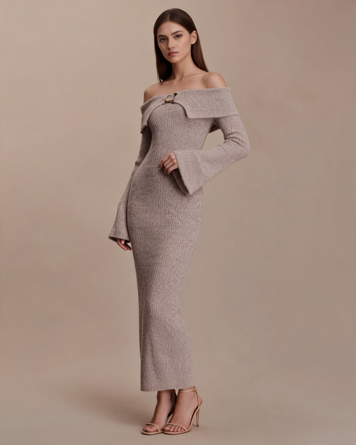 Knitted Dress – Alexandra Off Shoulder