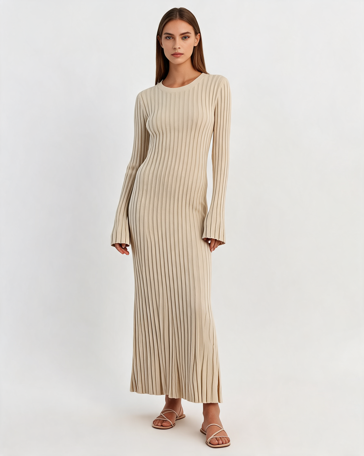 Knitted Dress – Alma Pleated