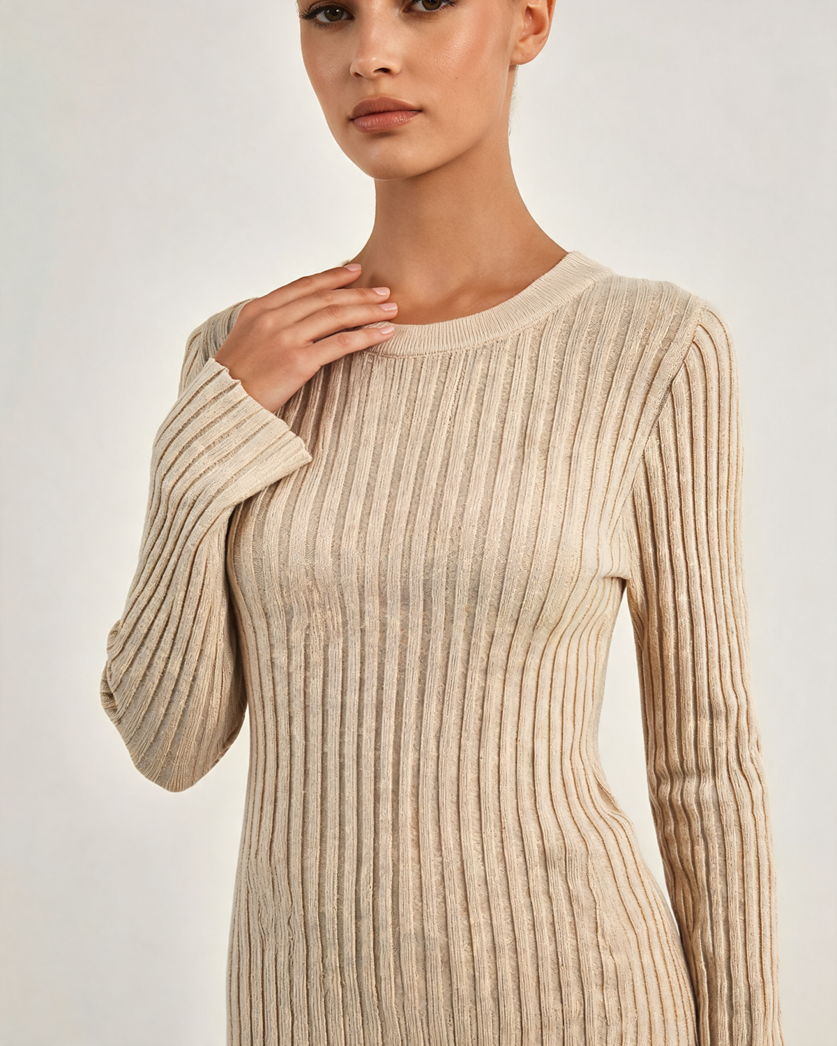 Knitted Dress – Alma Pleated