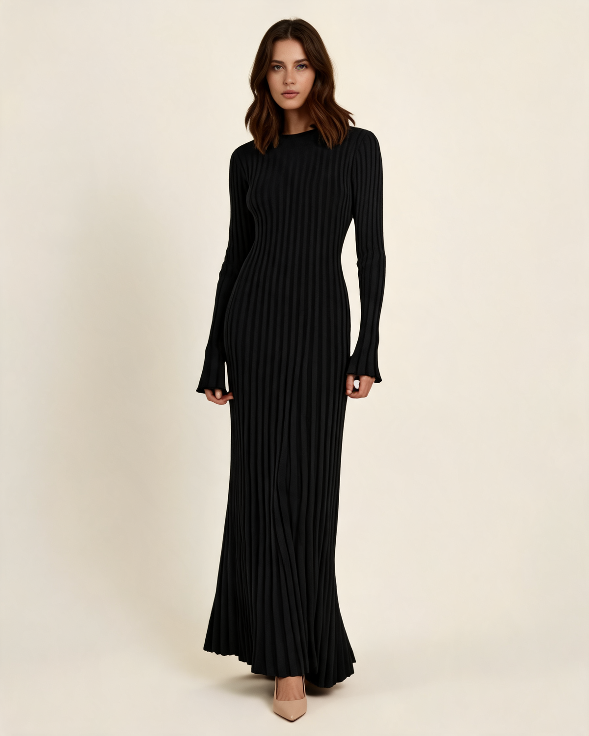 Knitted Dress – Alma Pleated