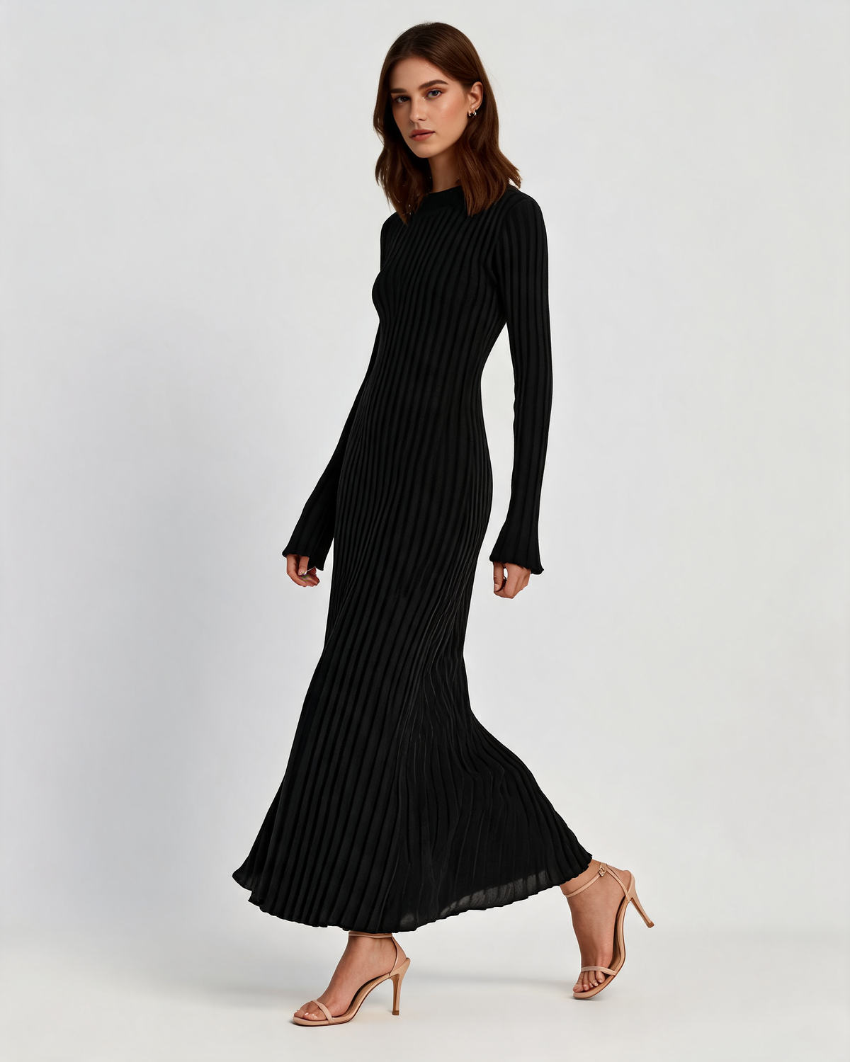 Knitted Dress – Alma Pleated
