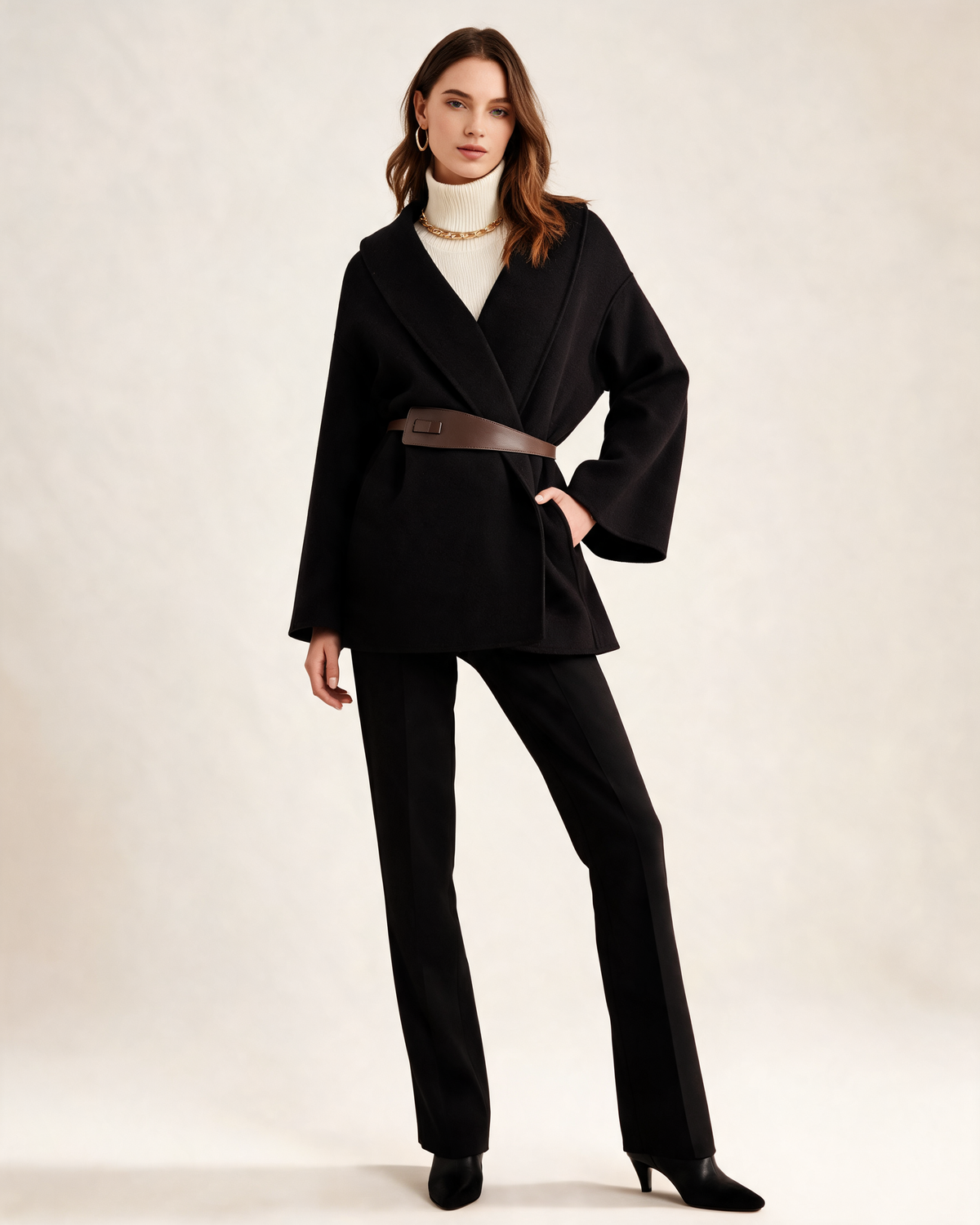 Winter Coat – Althea Belted Wrap