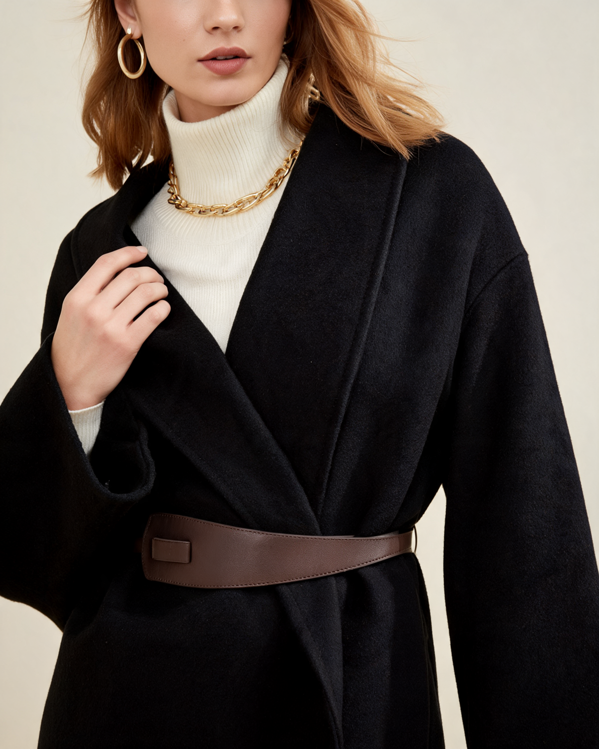 Winter Coat – Althea Belted Wrap