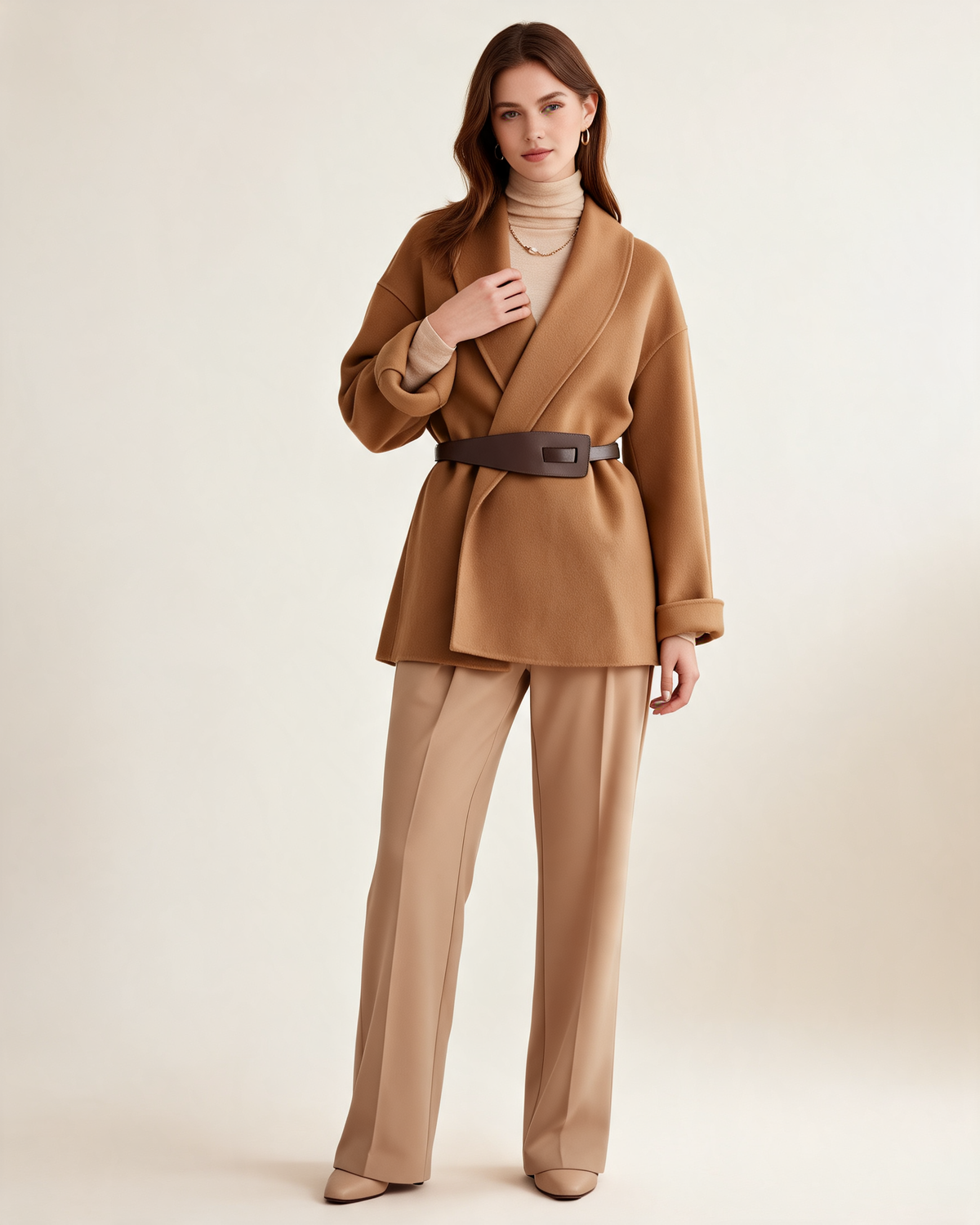 Winter Coat – Althea Belted Wrap