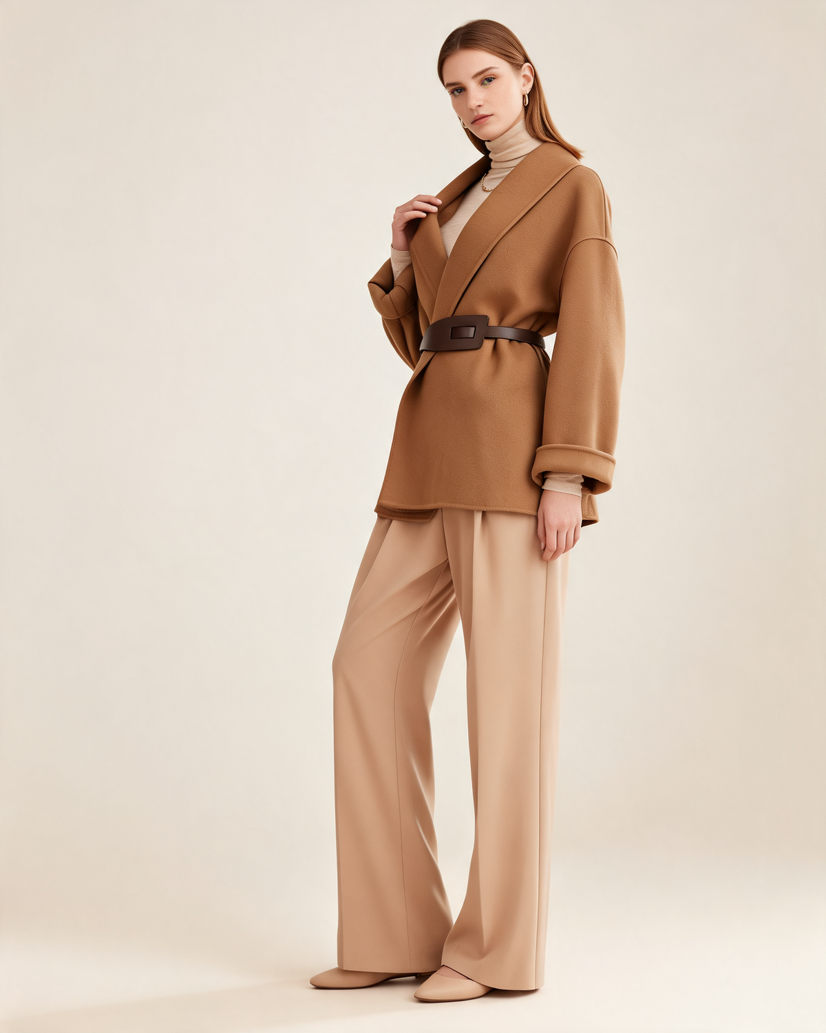 Winter Coat – Althea Belted Wrap