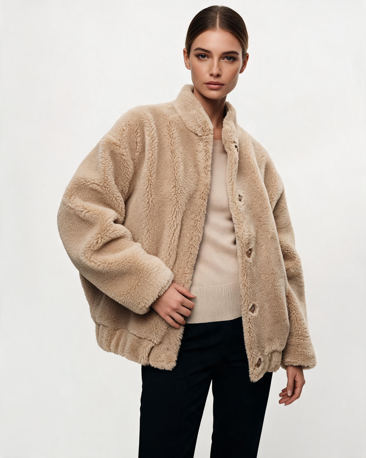 Winter Jacket – Evelina Oversized Teddy