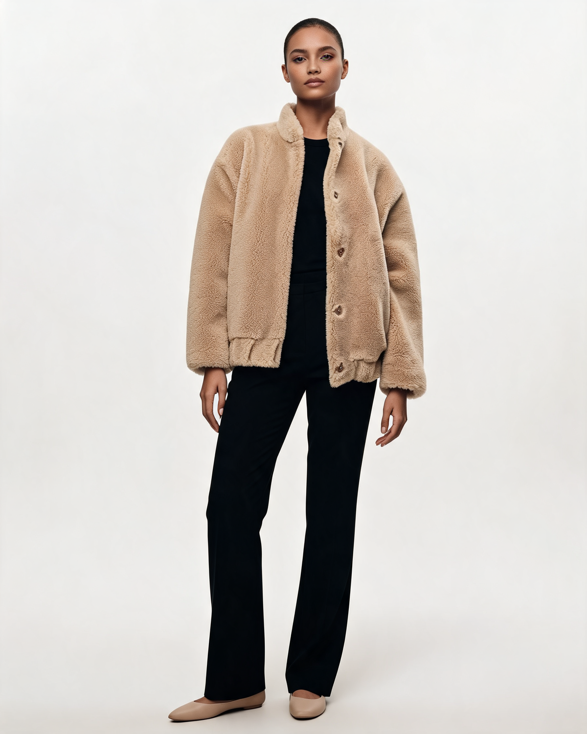 Winter Jacket – Evelina Oversized Teddy