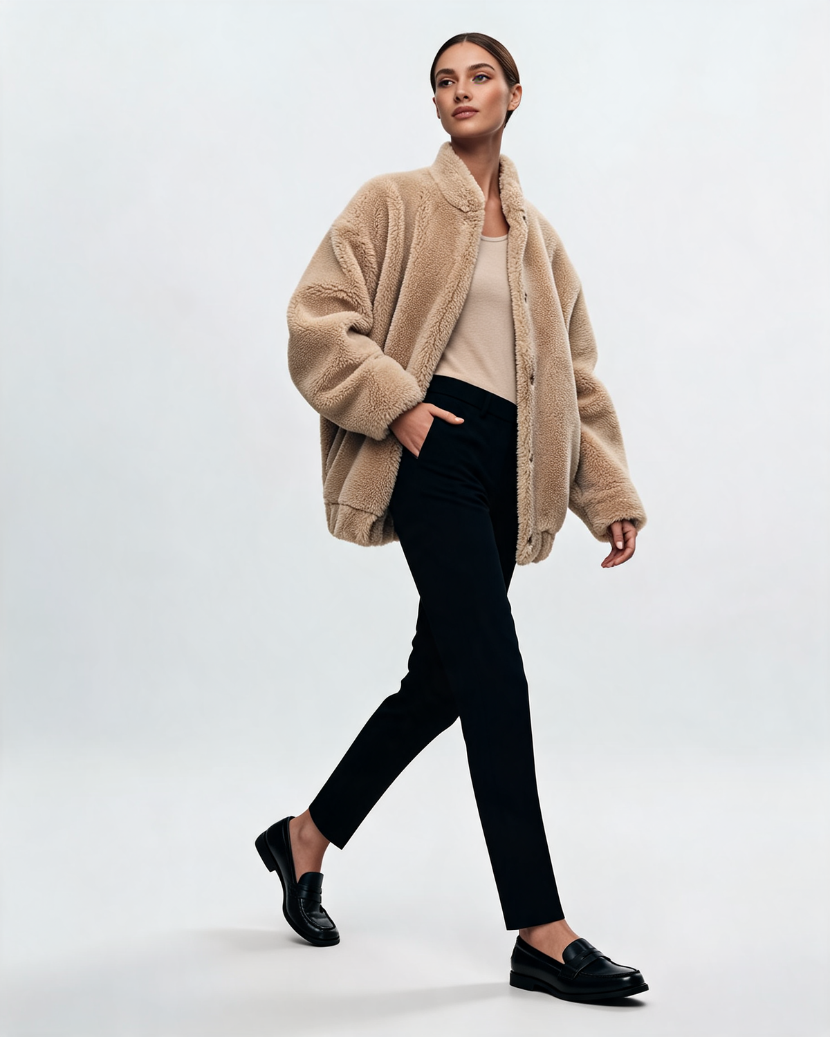 Winter Jacket – Evelina Oversized Teddy