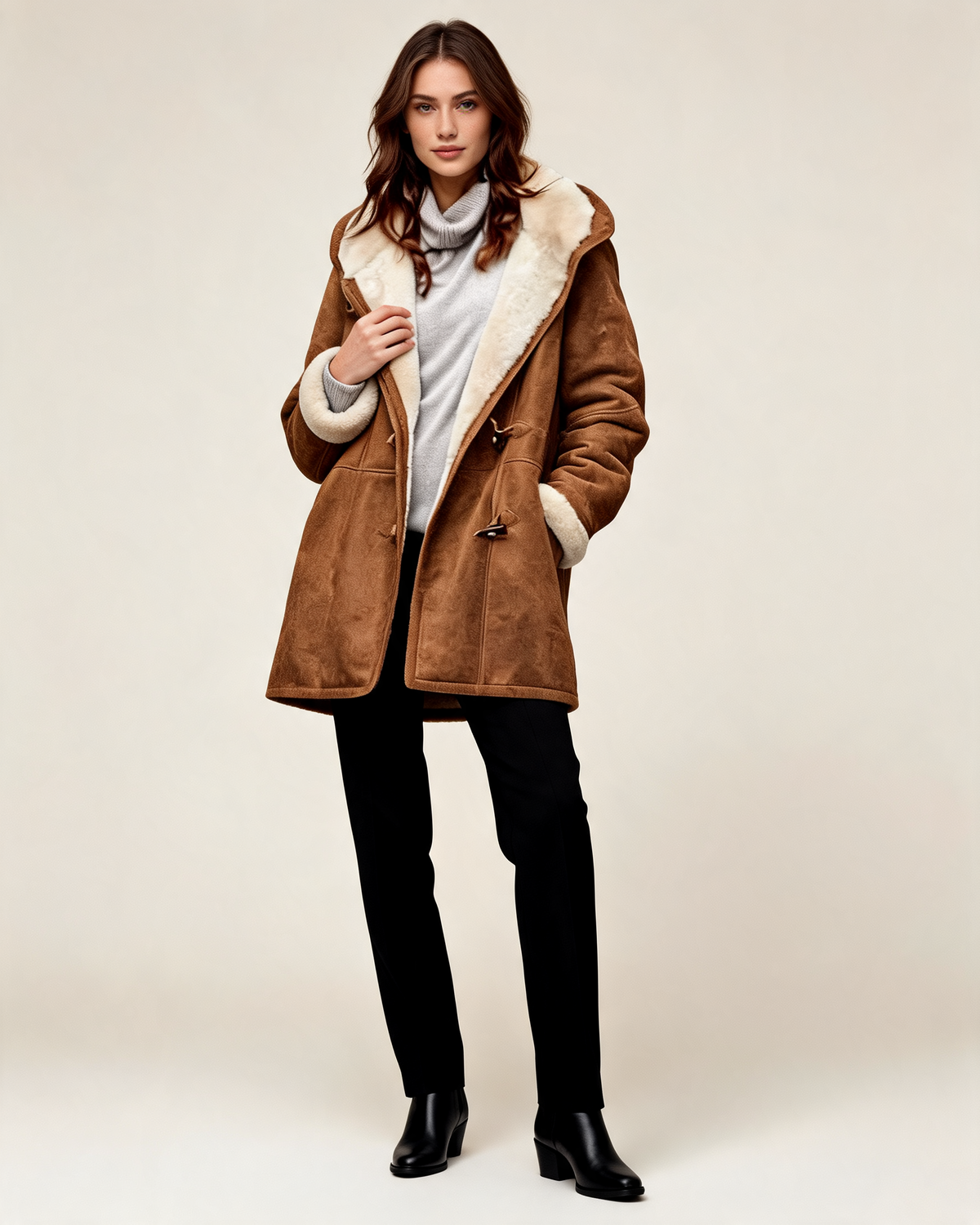 Winter Coat – Mireya Sherpa Toggle
