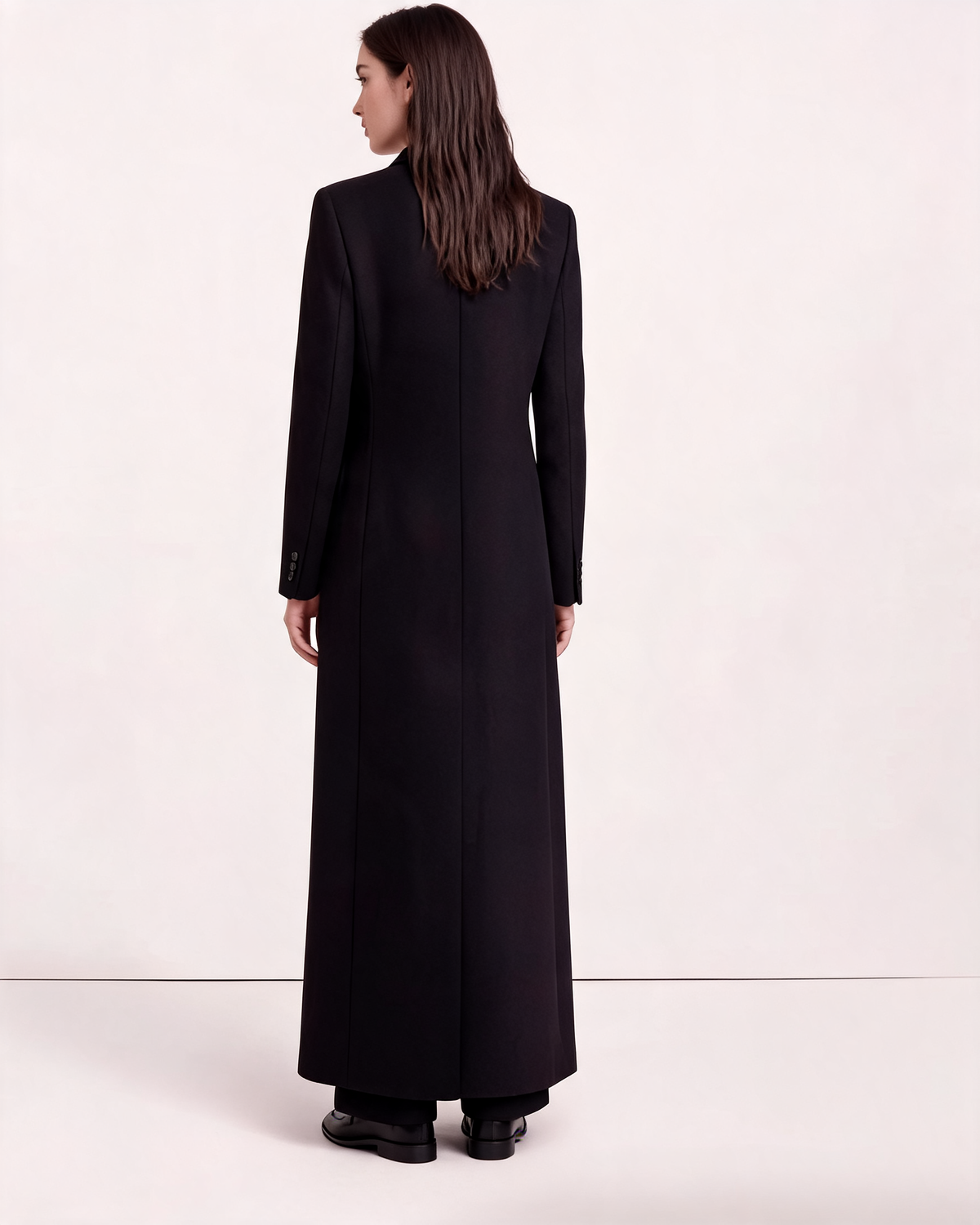 Long Coat – Genevieve Double-Breasted Maxi