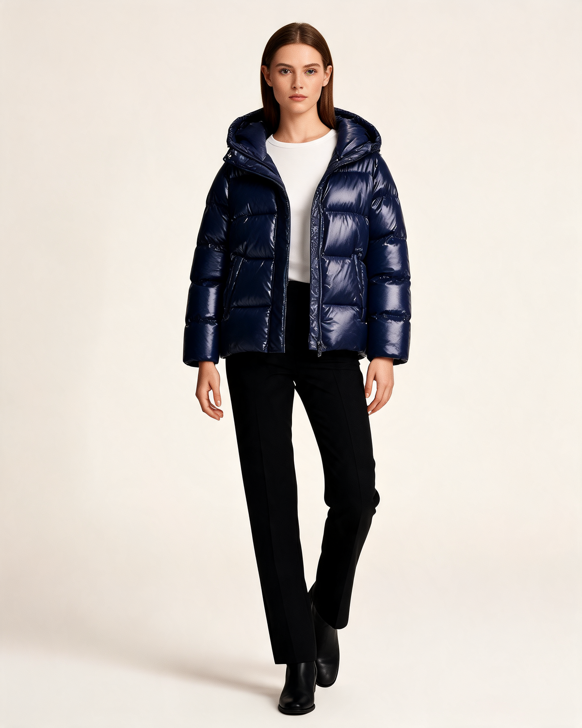 Winter Jacket – Alina Glossy Puffer
