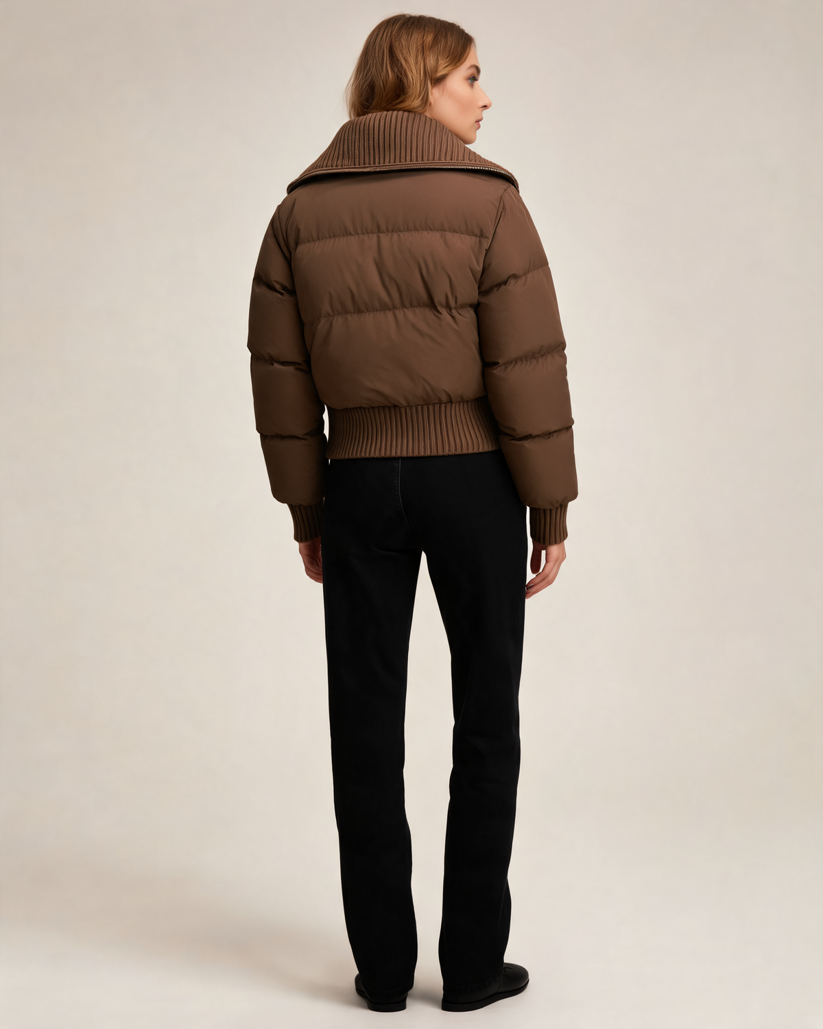 Winter Jacket – Odessa Knit Collar Puffer