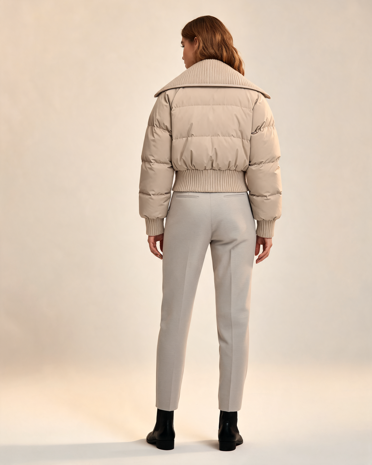 Winter Jacket – Odessa Knit Collar Puffer