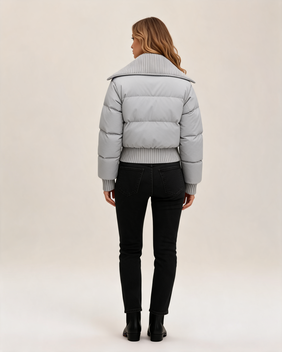 Winter Jacket – Odessa Knit Collar Puffer