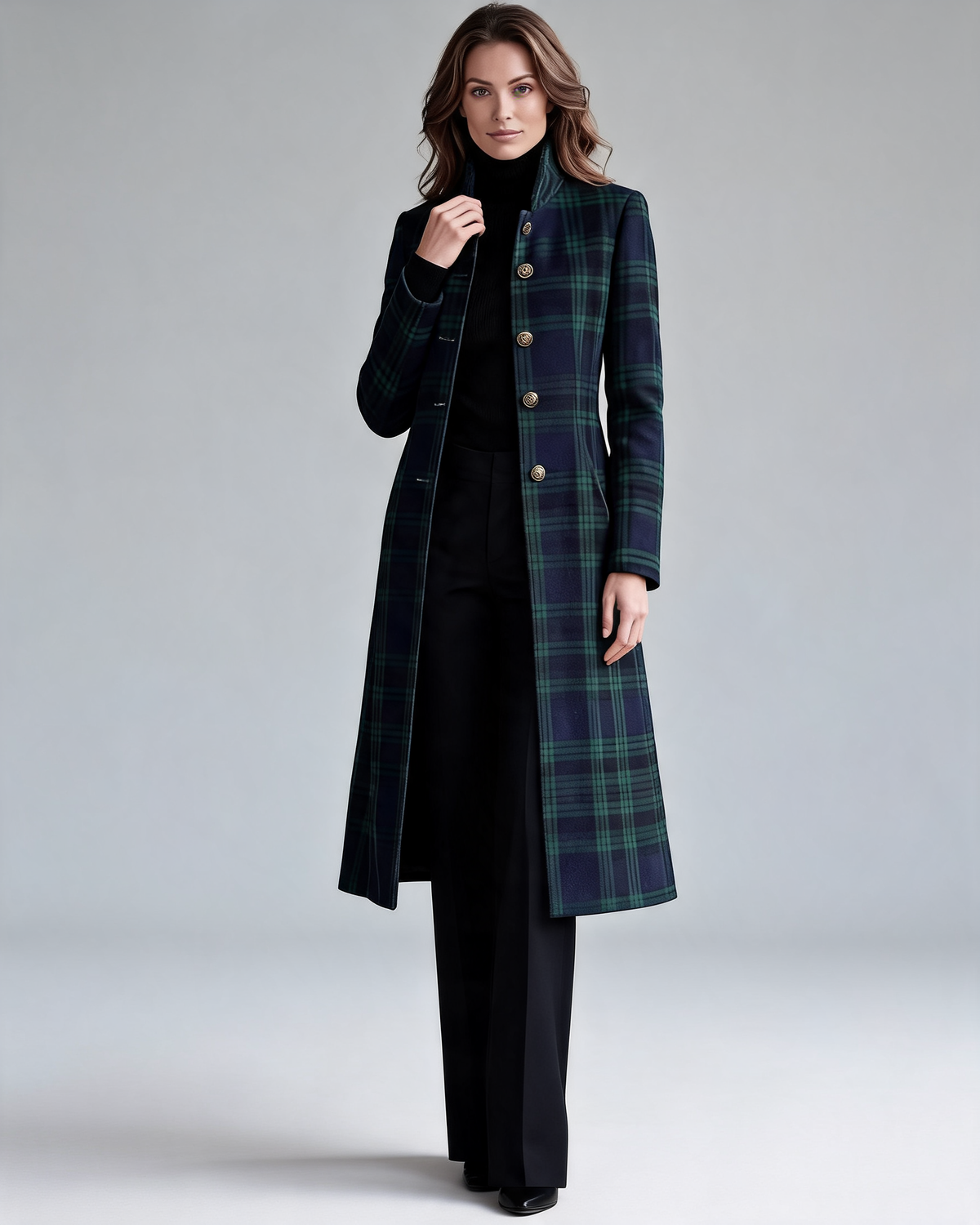 Long Coat – Mirabel Tartan Check
