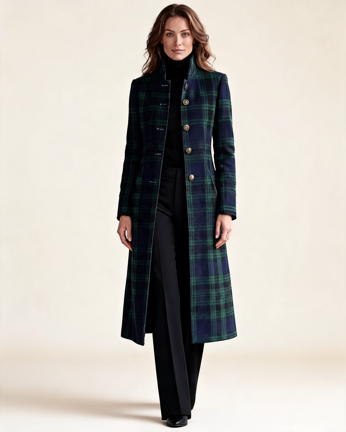 Long Coat – Mirabel Tartan Check