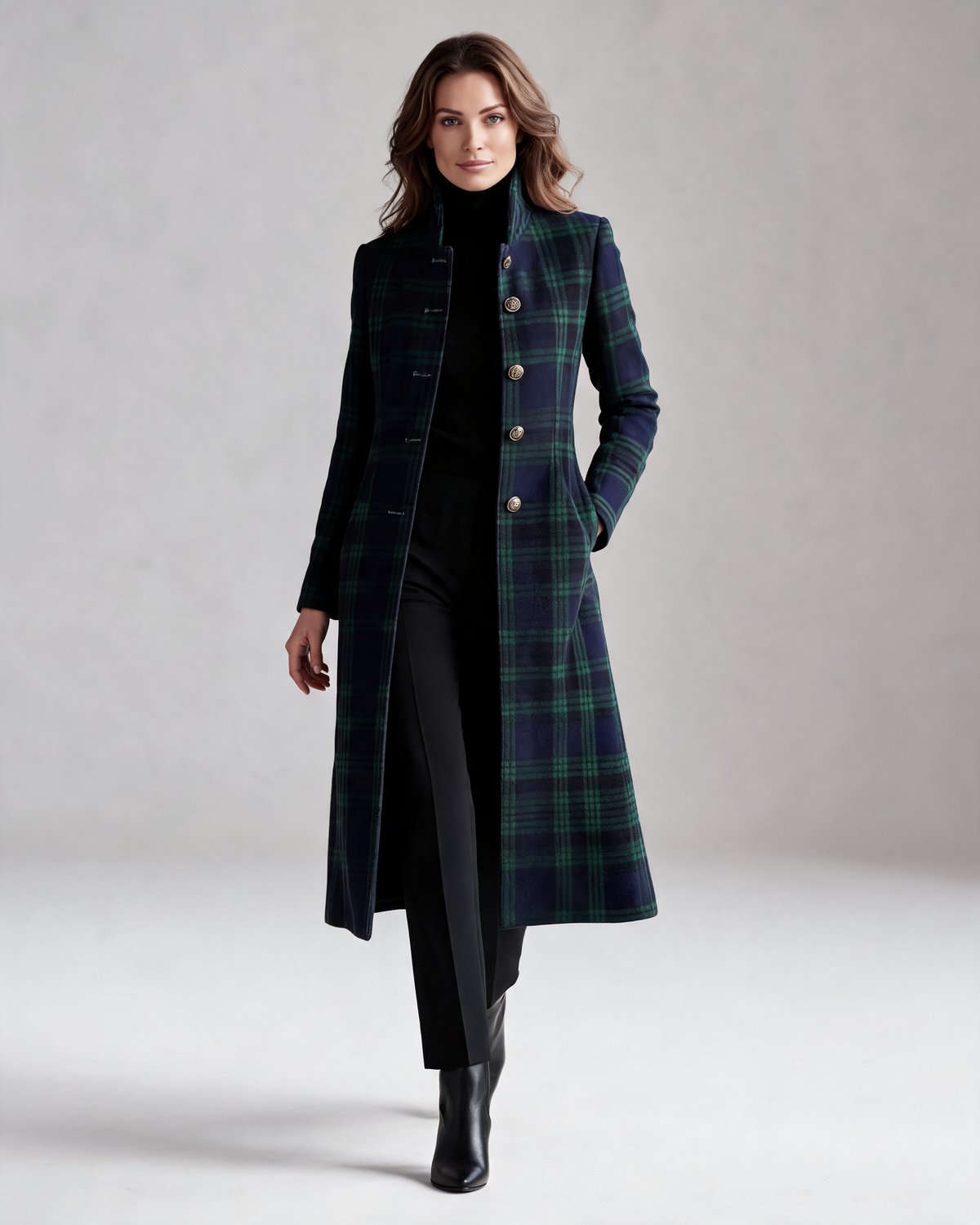 Long Coat – Mirabel Tartan Check