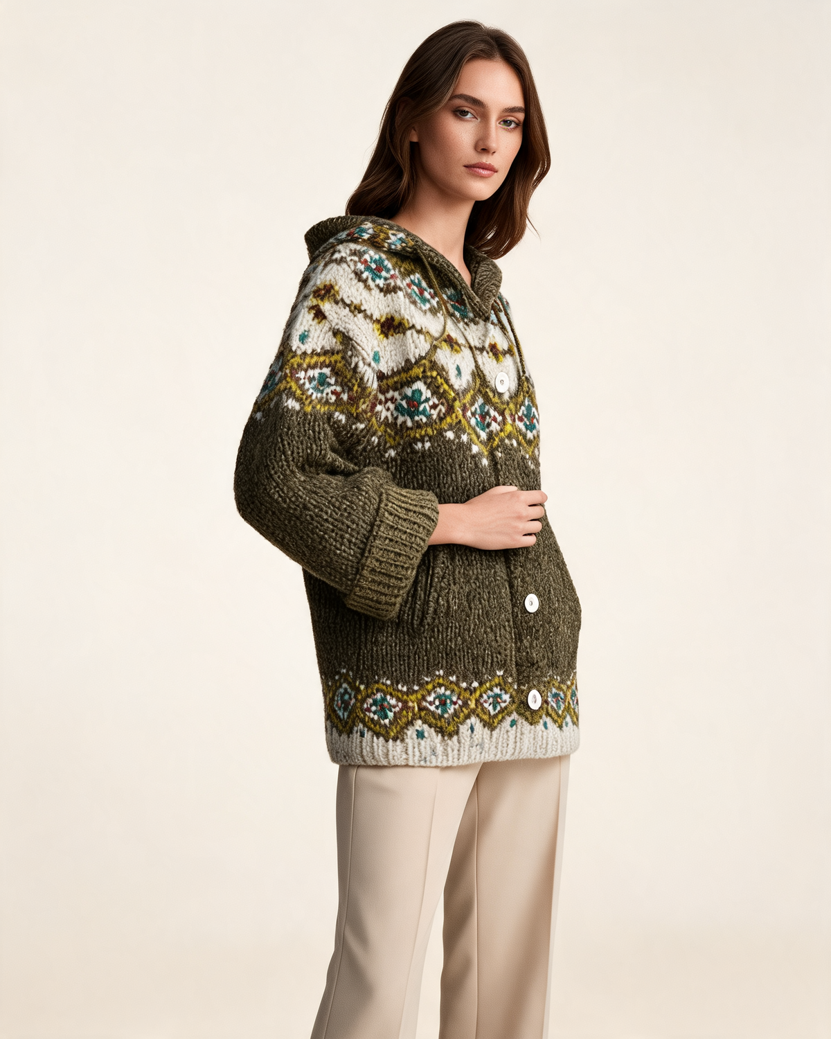 Fair Isle Jumper – Frédérique Hooded