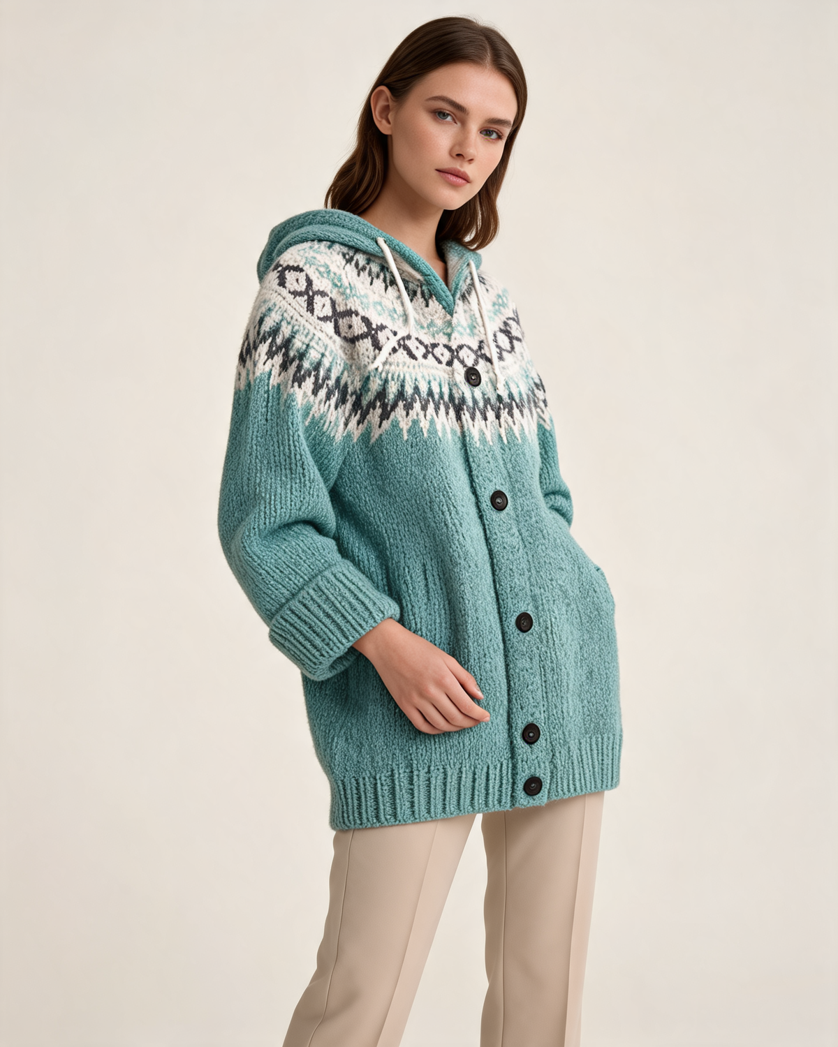 Fair Isle Jumper – Frédérique Hooded