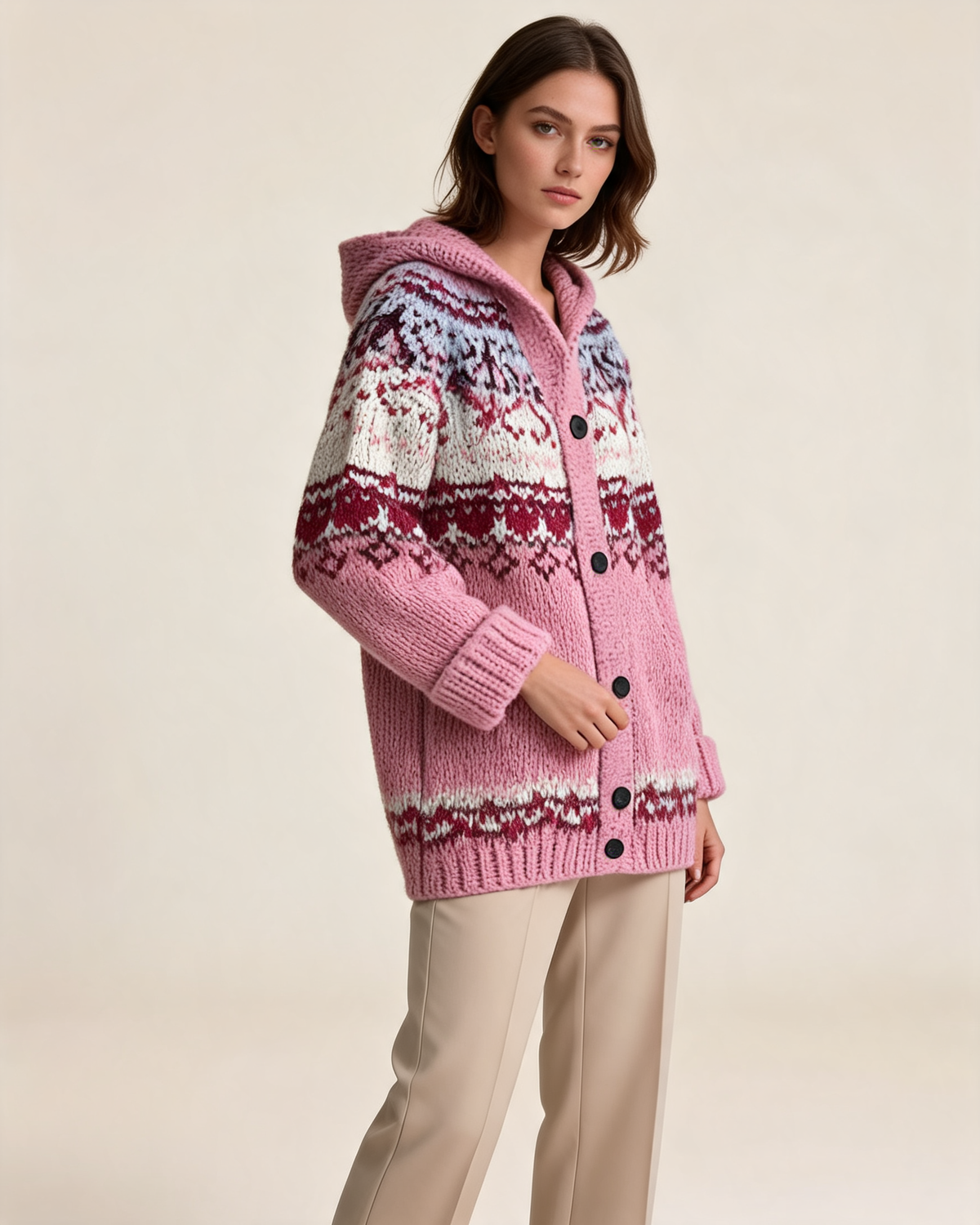 Fair Isle Jumper – Frédérique Hooded