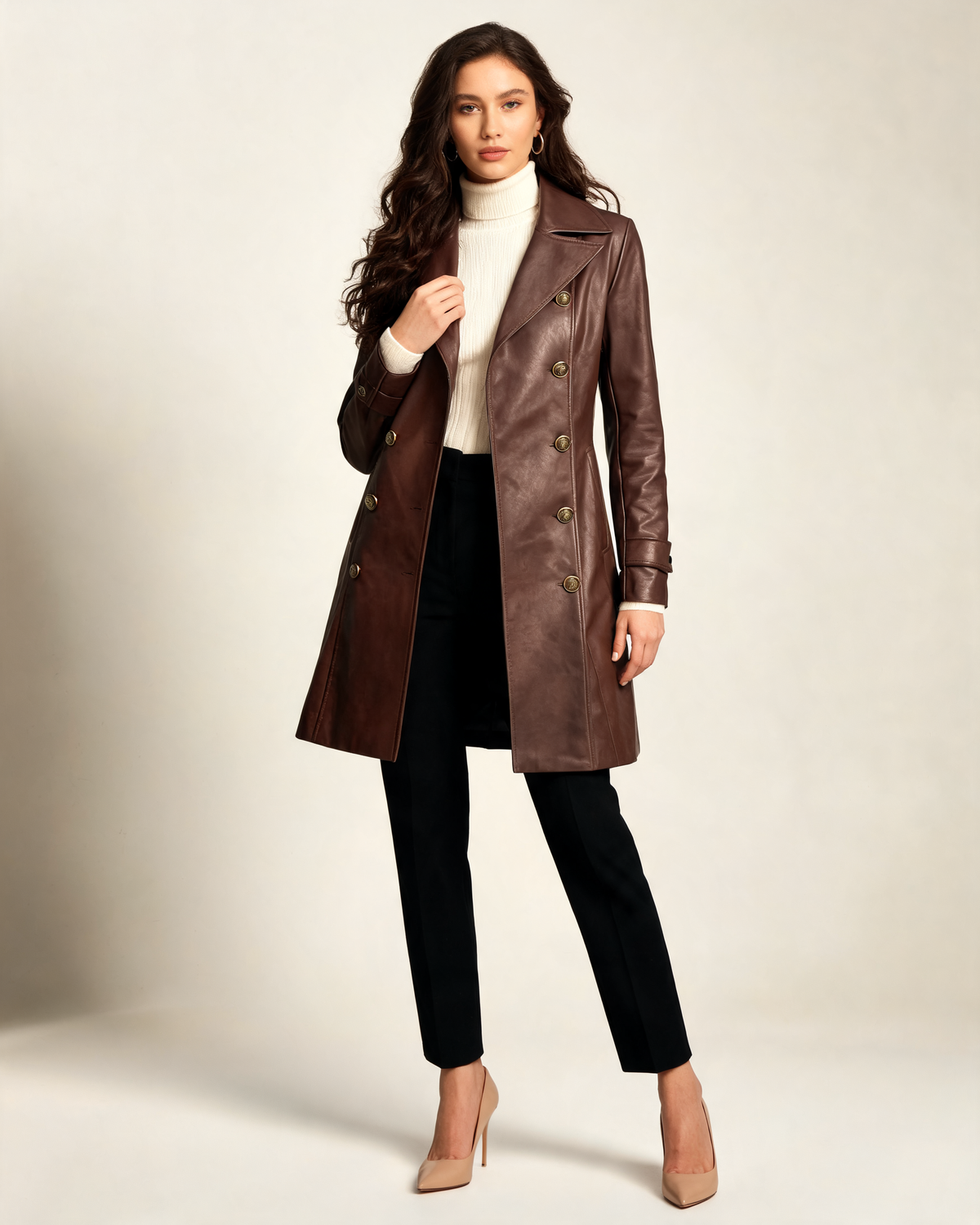 Winter Coat – Odile Belted Double-Breasted