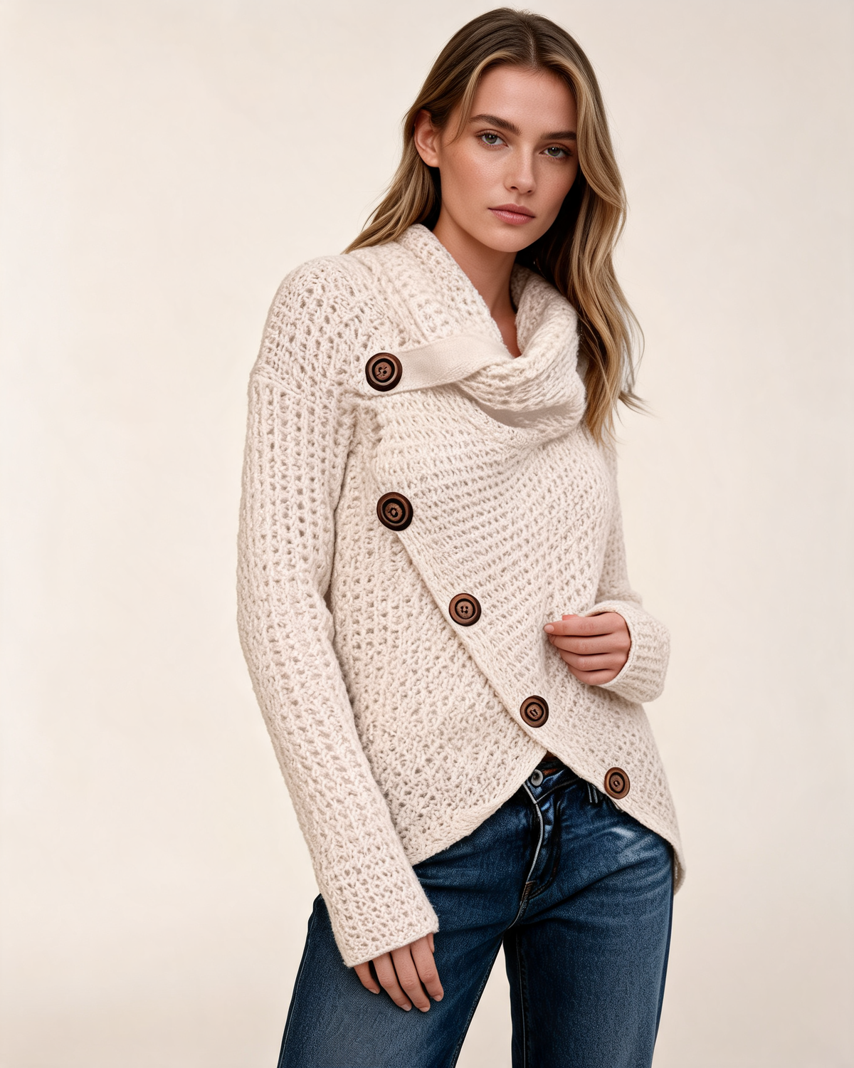 Knit Sweater – Isabeau Cowl Neck