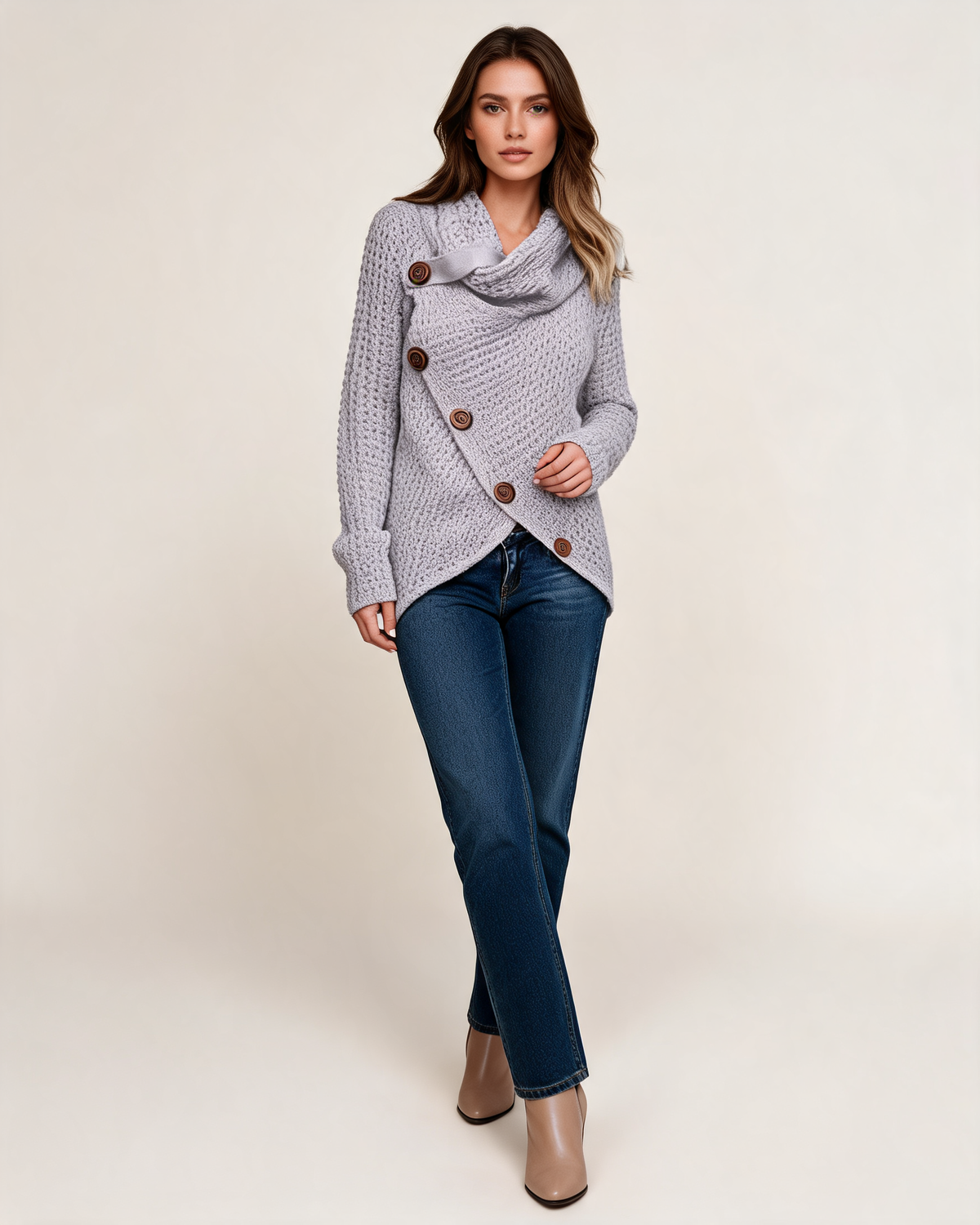 Knit Sweater – Isabeau Cowl Neck