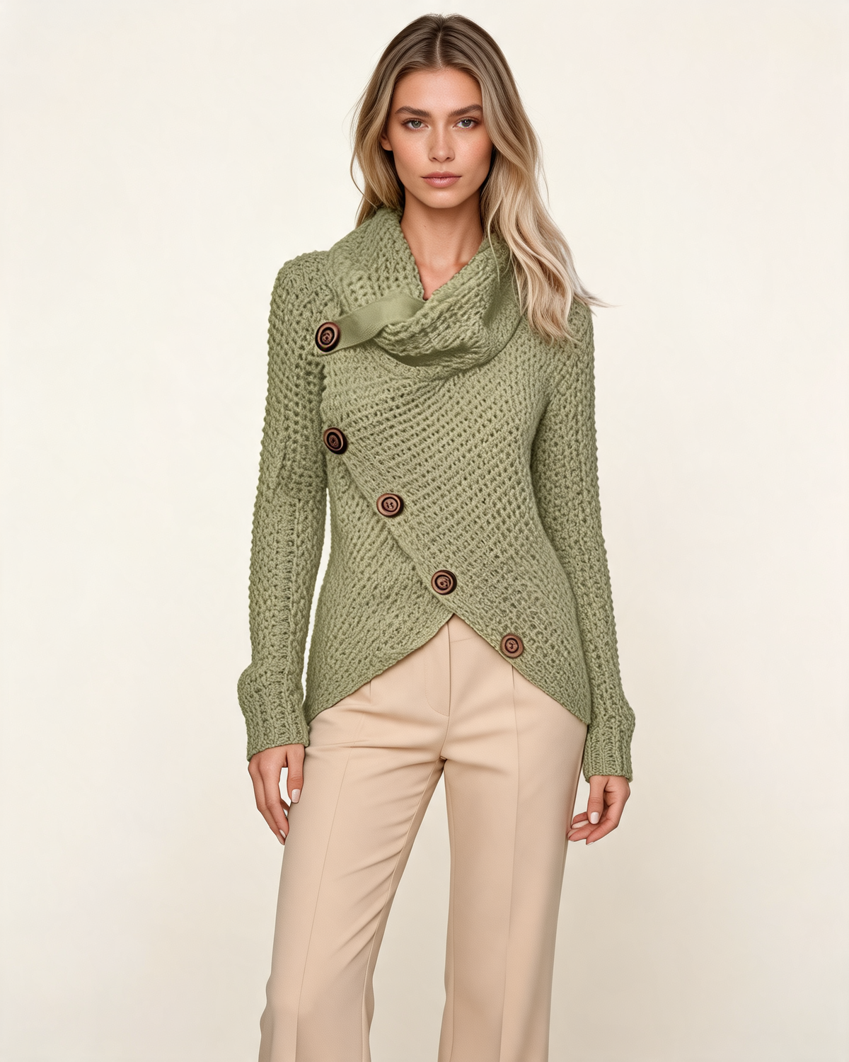 Knit Sweater – Isabeau Cowl Neck