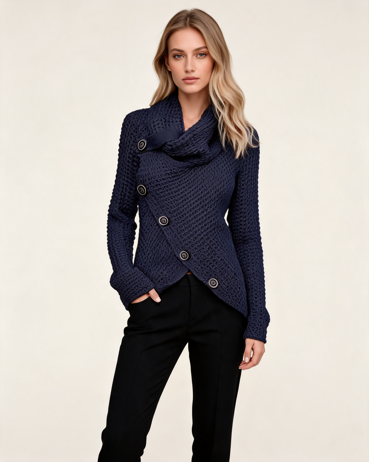 Knit Sweater – Isabeau Cowl Neck