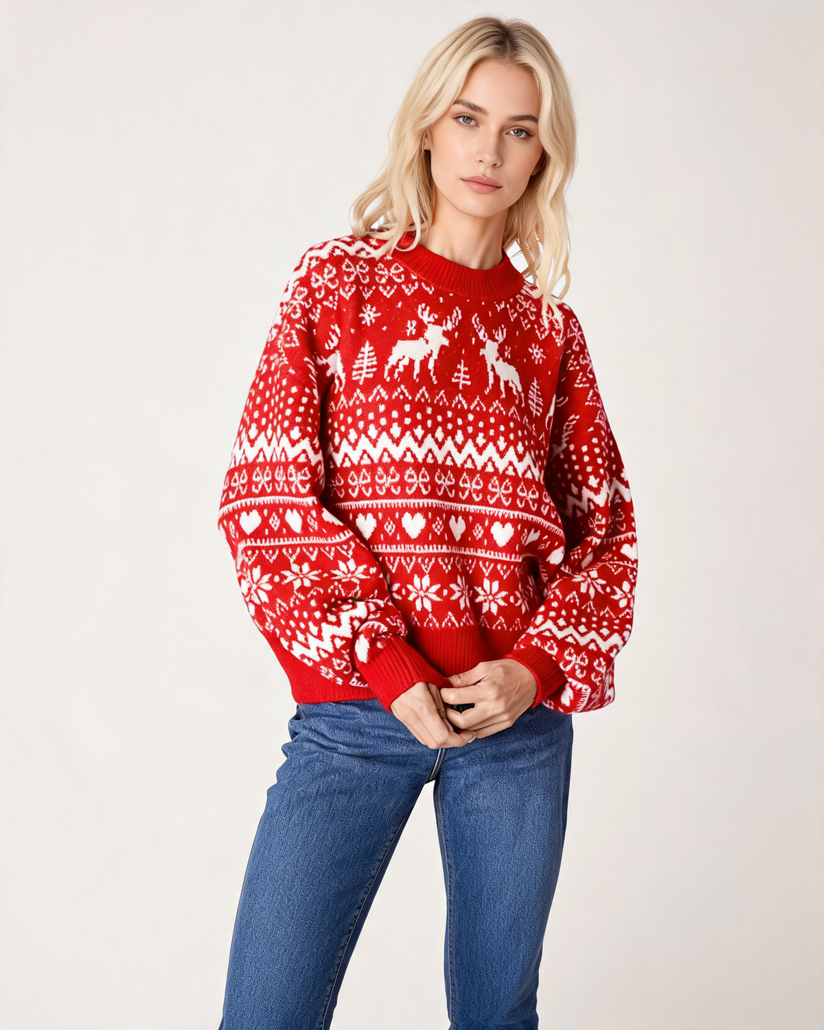 Christmas Jumper – Marianne Oversized Check