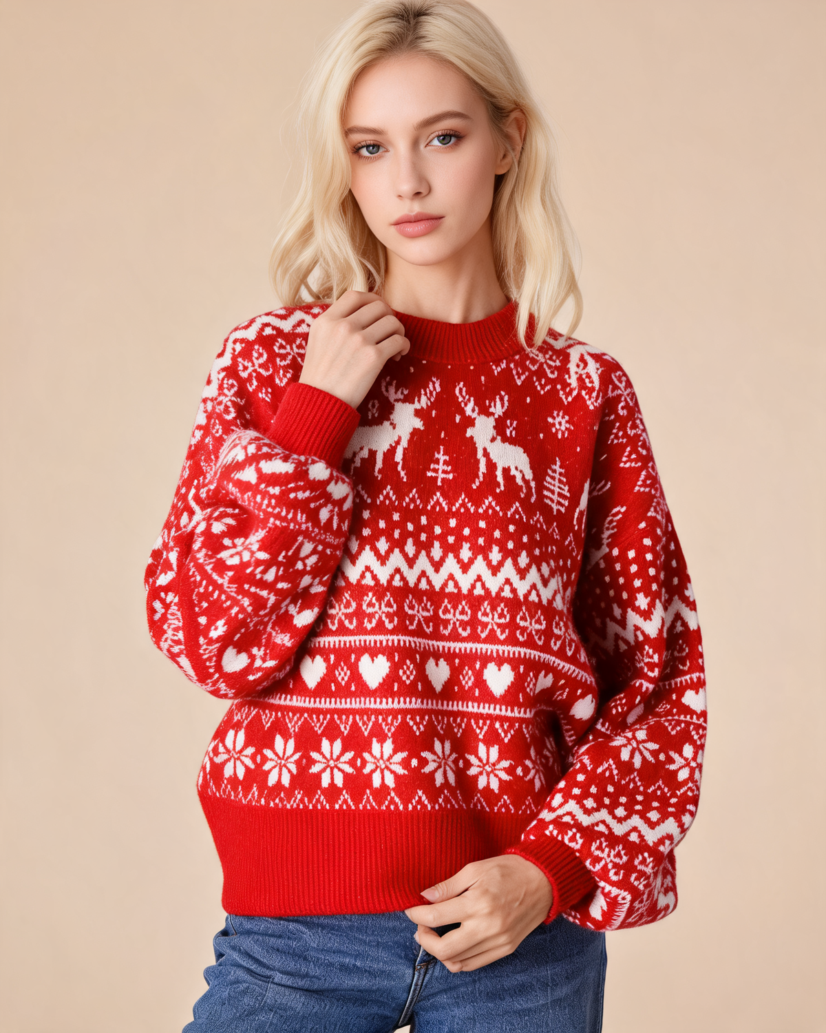 Christmas Jumper – Marianne Oversized Check