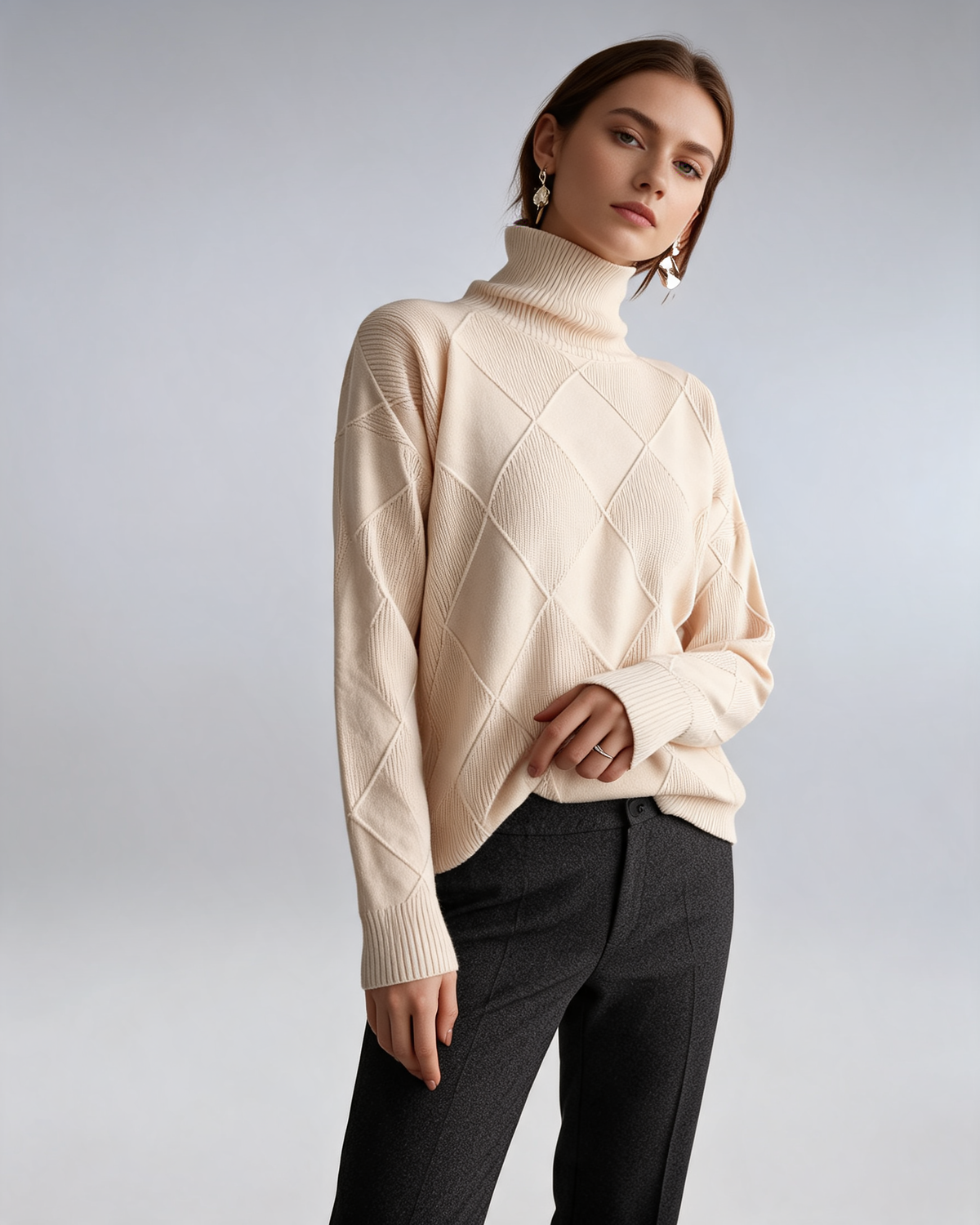 Turtleneck Sweater – Soline Soft Knit