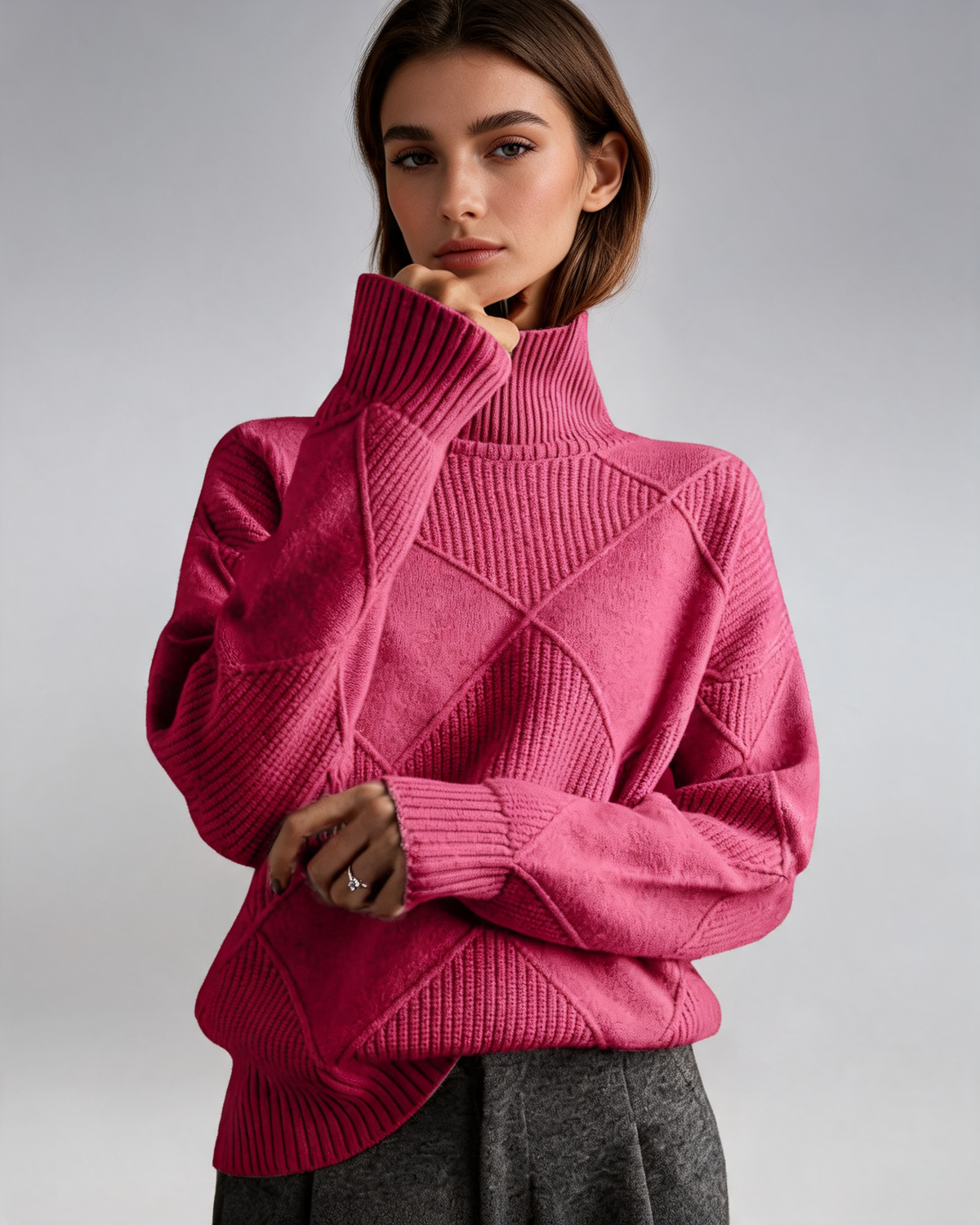 Turtleneck Sweater – Soline Soft Knit